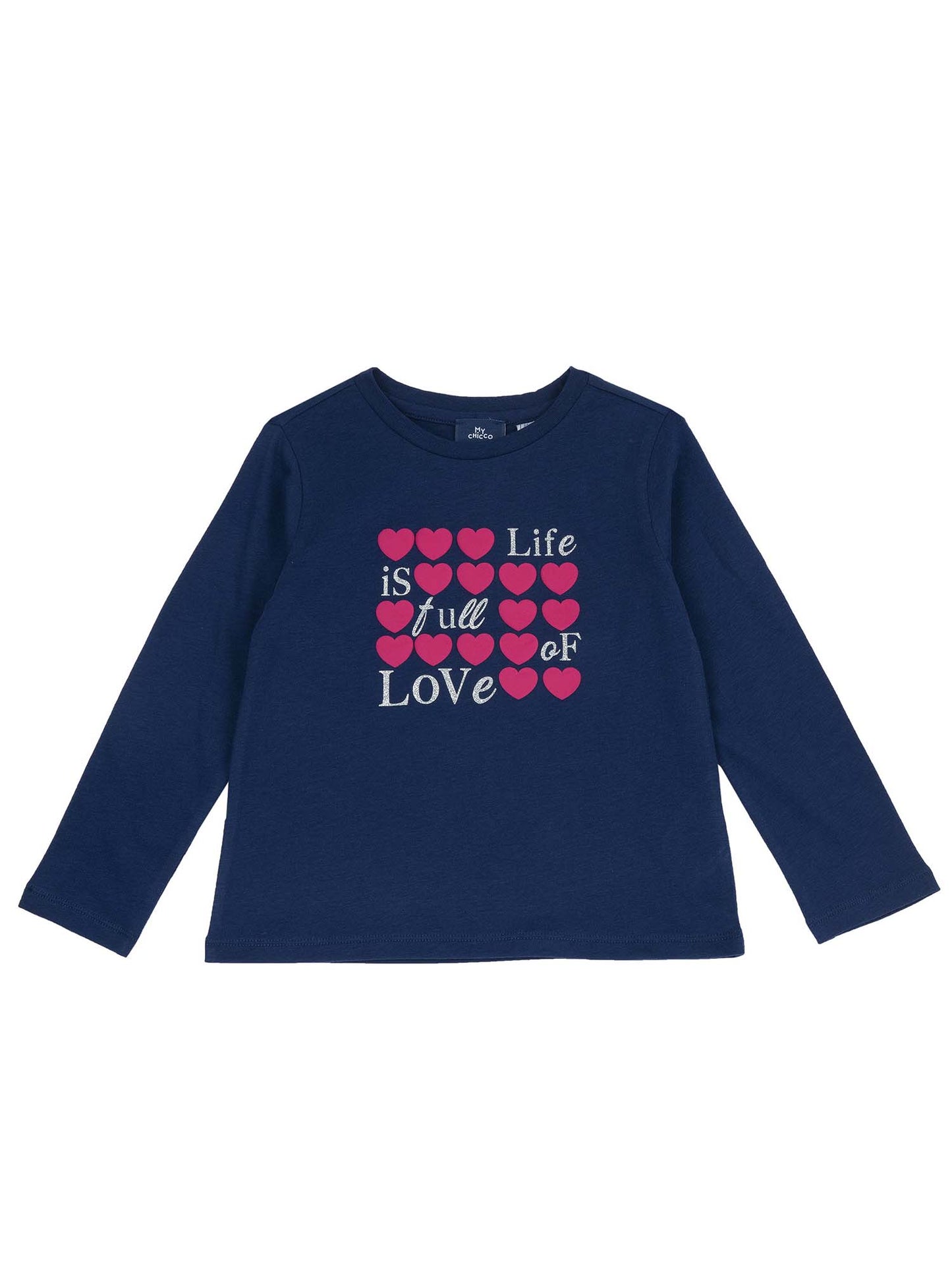 T-SHIRT MANICA LUNGA CHICCO BAMBINA BLU