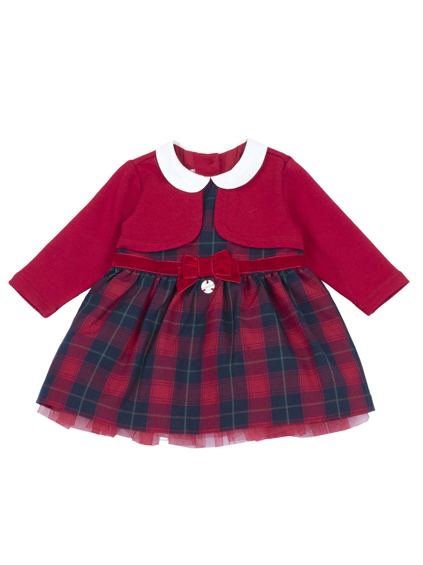 VESTITO MANICA LUNGA CHICCO ROSSO