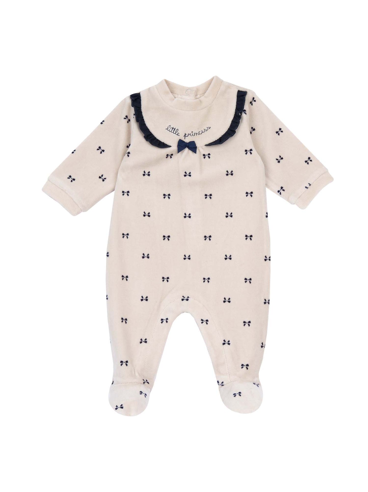 TUTINA NEONATO CON FIOCCHETTI CHICCO BAMBINA BEIGE