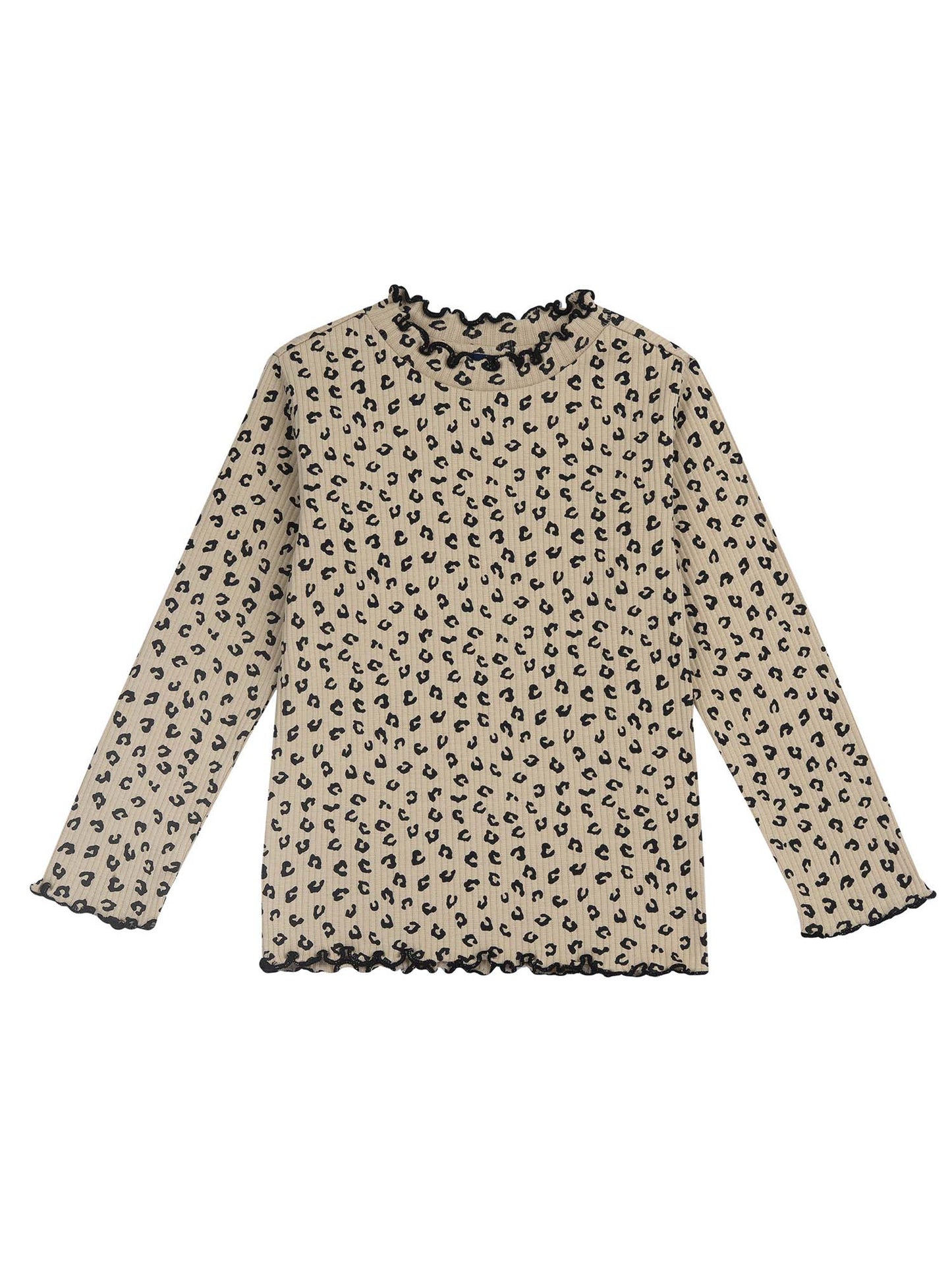 T-SHIRT ANIMALIER MANICA LUNGA CHICCO BAMBINA  BEIGE