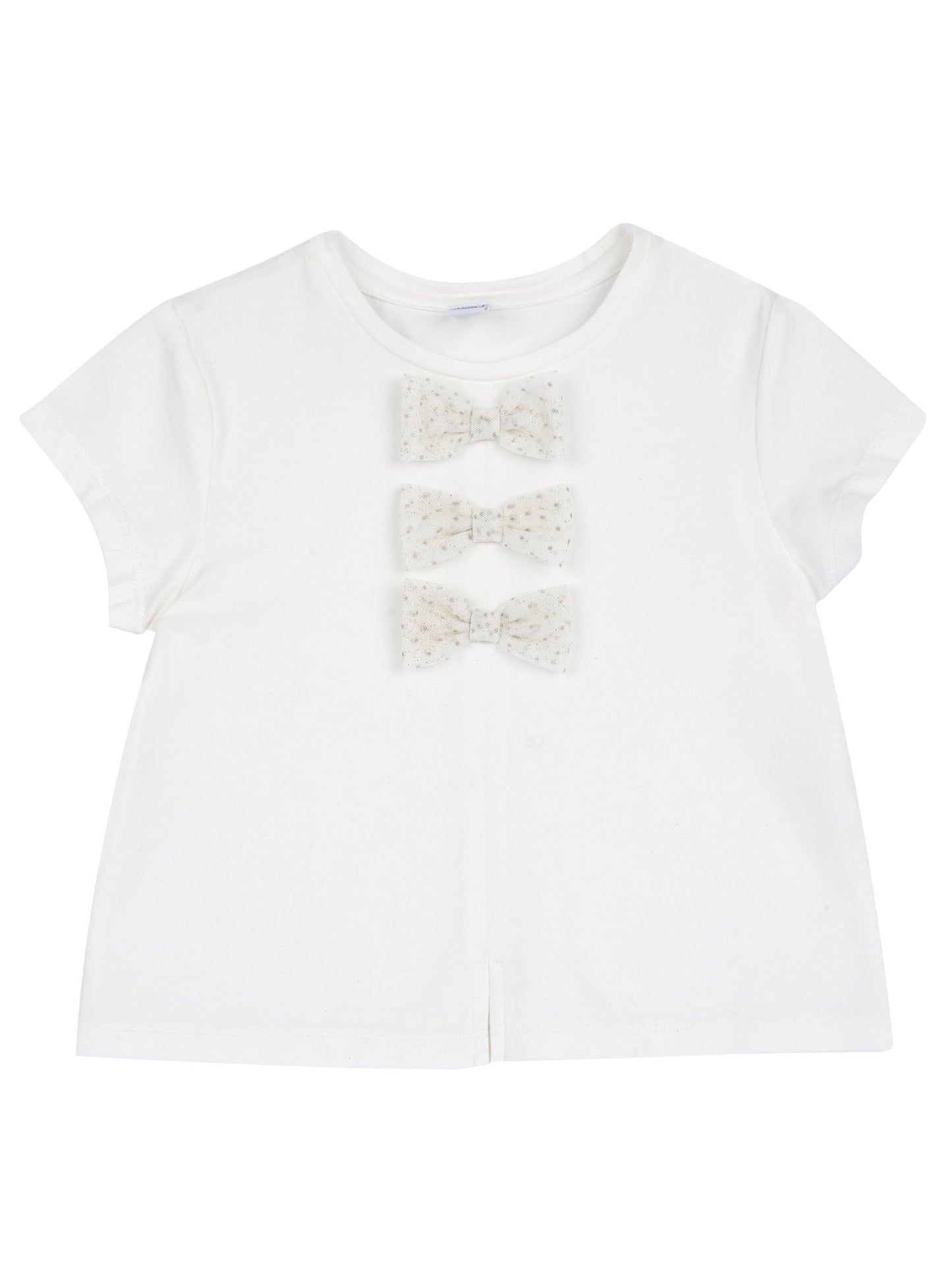 Chicco T-shirt a maniche corte da bimba/o bianca