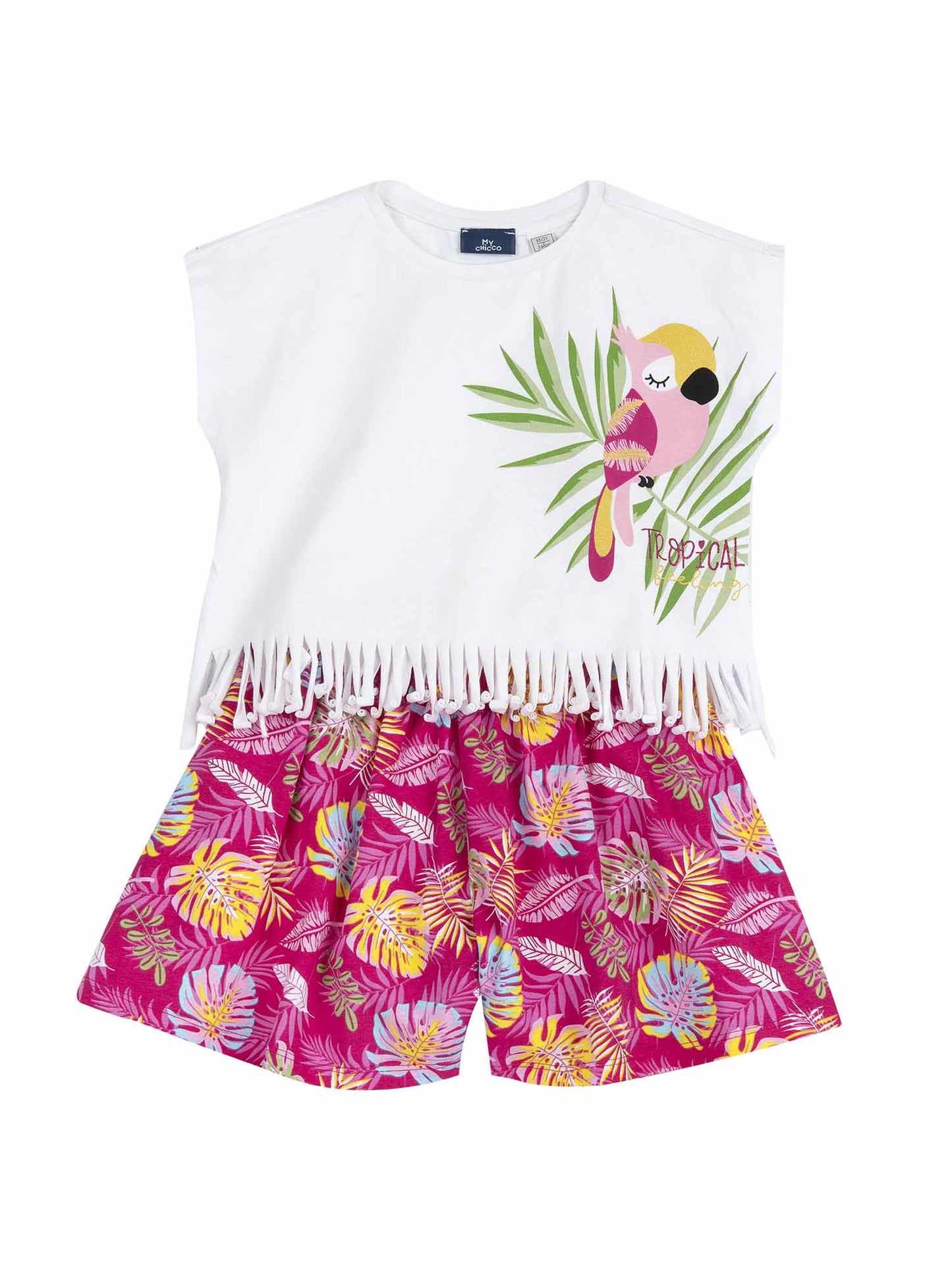 Completo bimbo da bimba/o Chicco multicolore per la primavera-estate