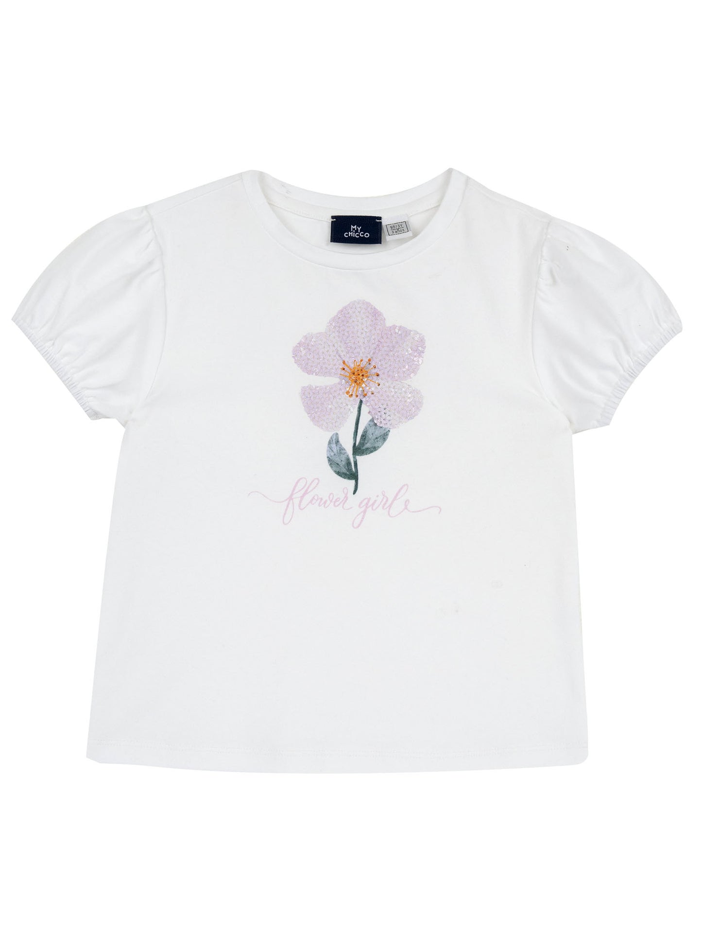 Chicco t-shirt maniche corte da bimba/o bianca