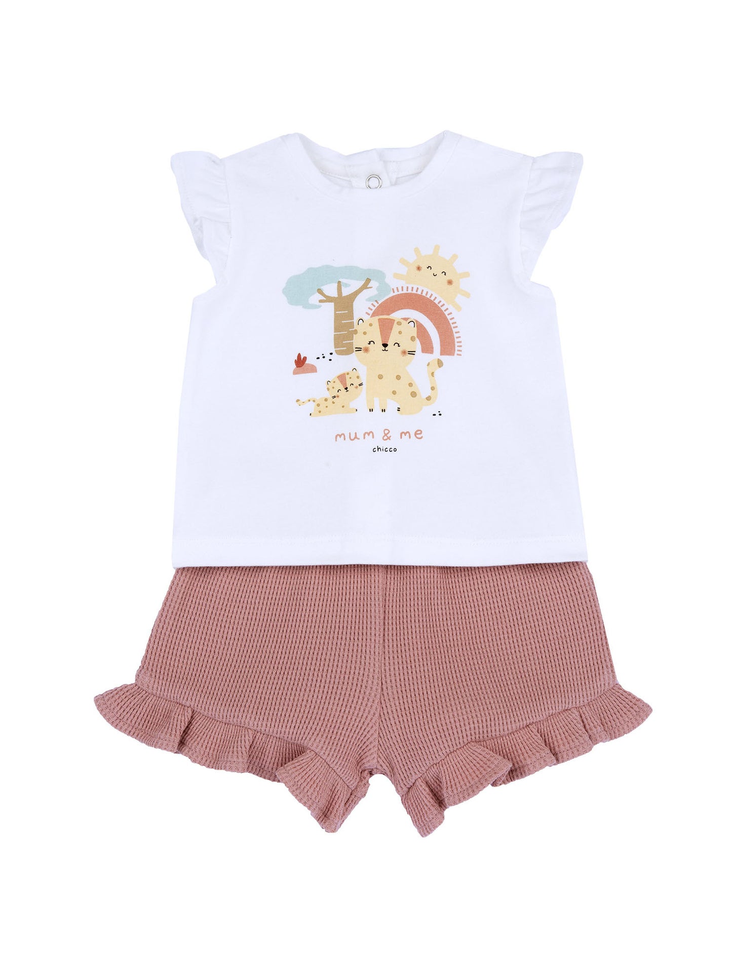 Chicco completo da bimba/o multicolore per la primavera estate