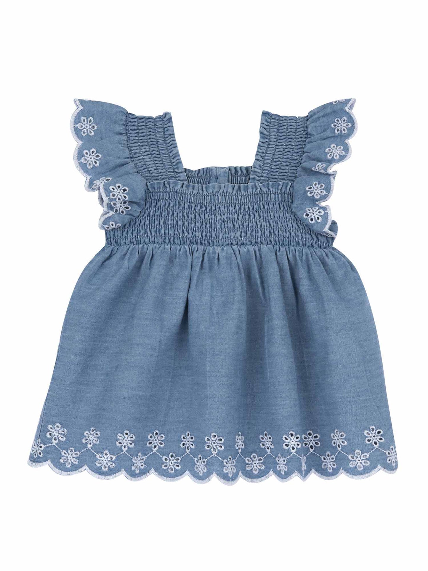 Vestito Chicco in denim da bimba/o per la primavera estate