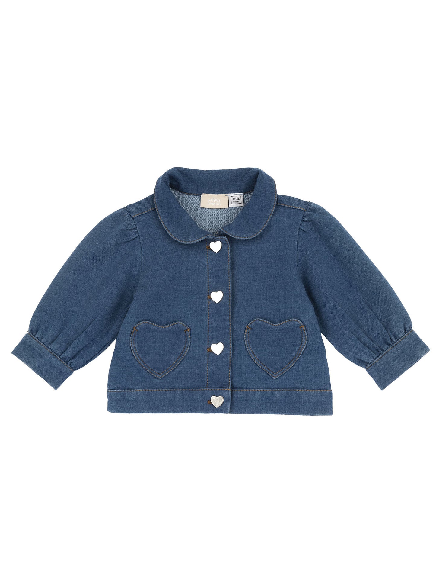 Giubbotto Chicco da bimba/o in denim per primavera-estate