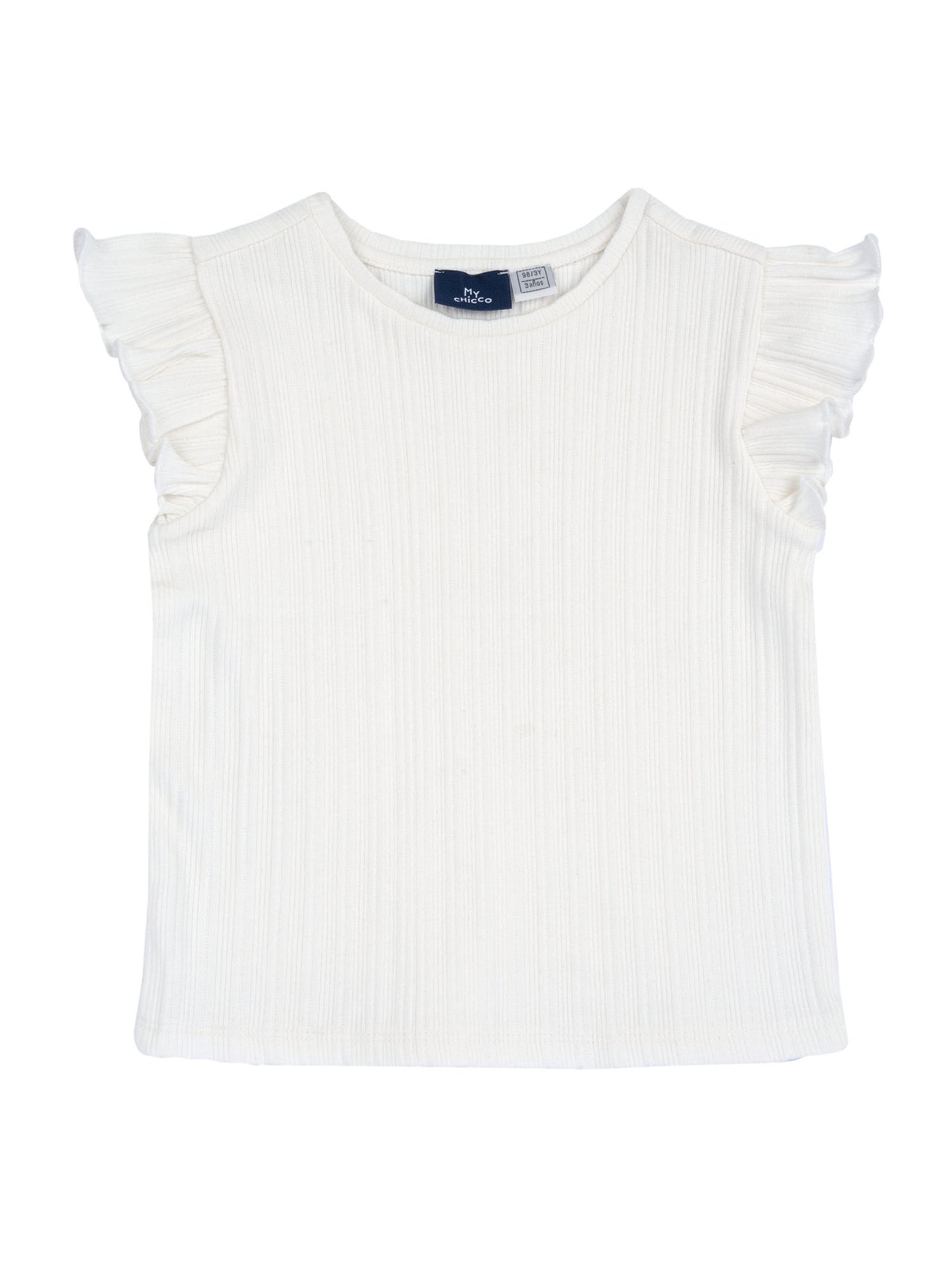 T-shirt a maniche corte da bimba/o Chicco bianca