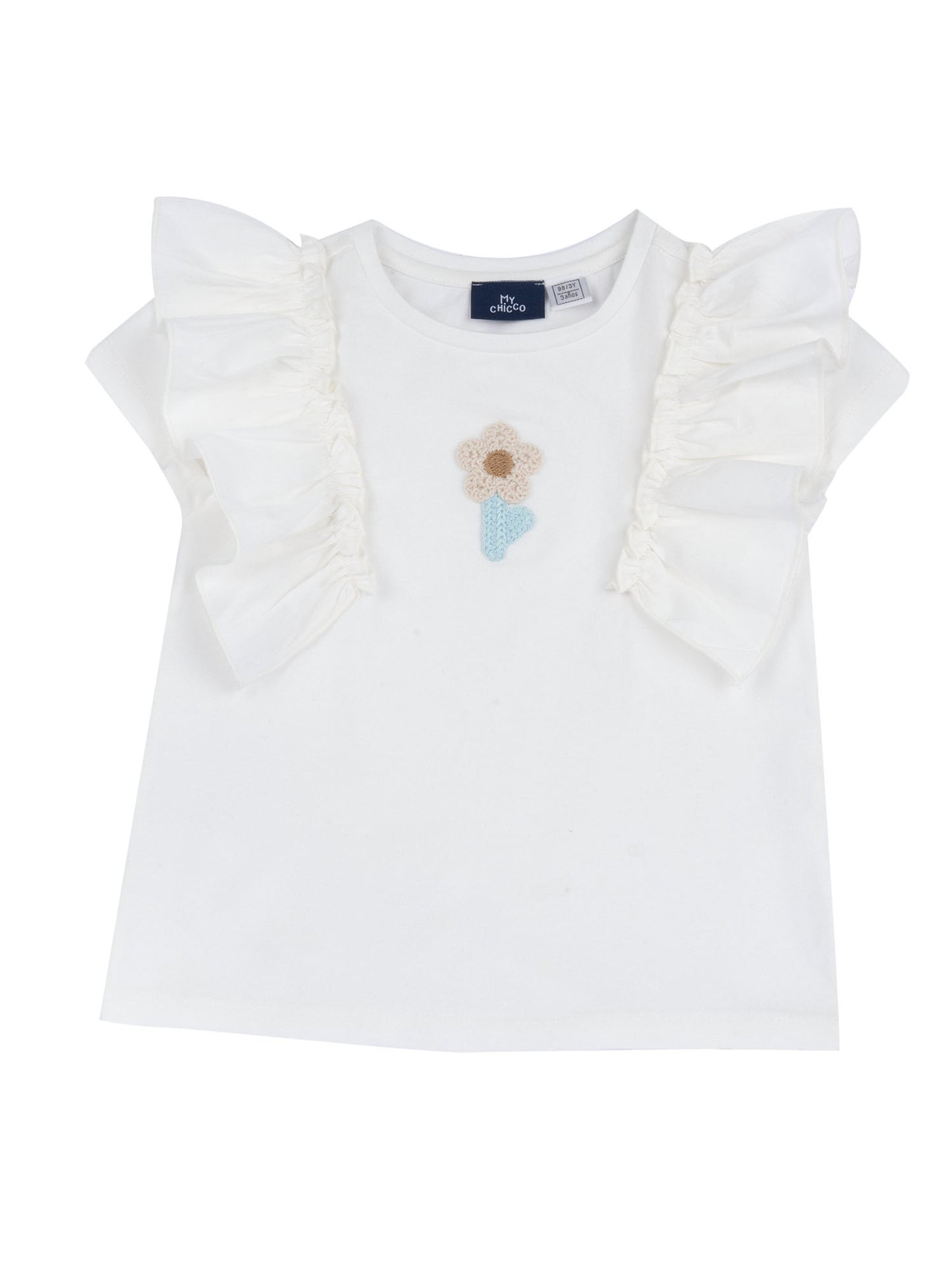 Chicco t-shirt maniche corte da bimba/o bianca