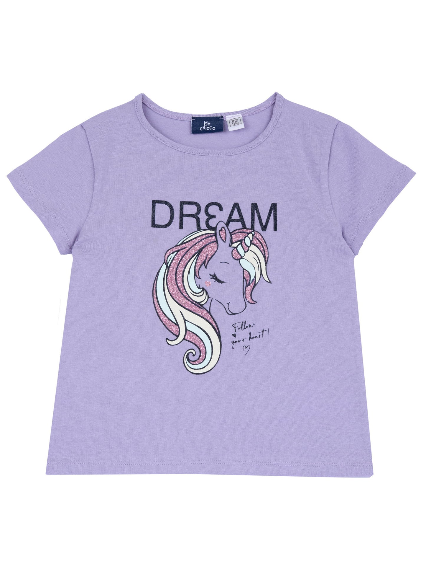 T-shirt maniche corte Chicco lilla per da bimba/o