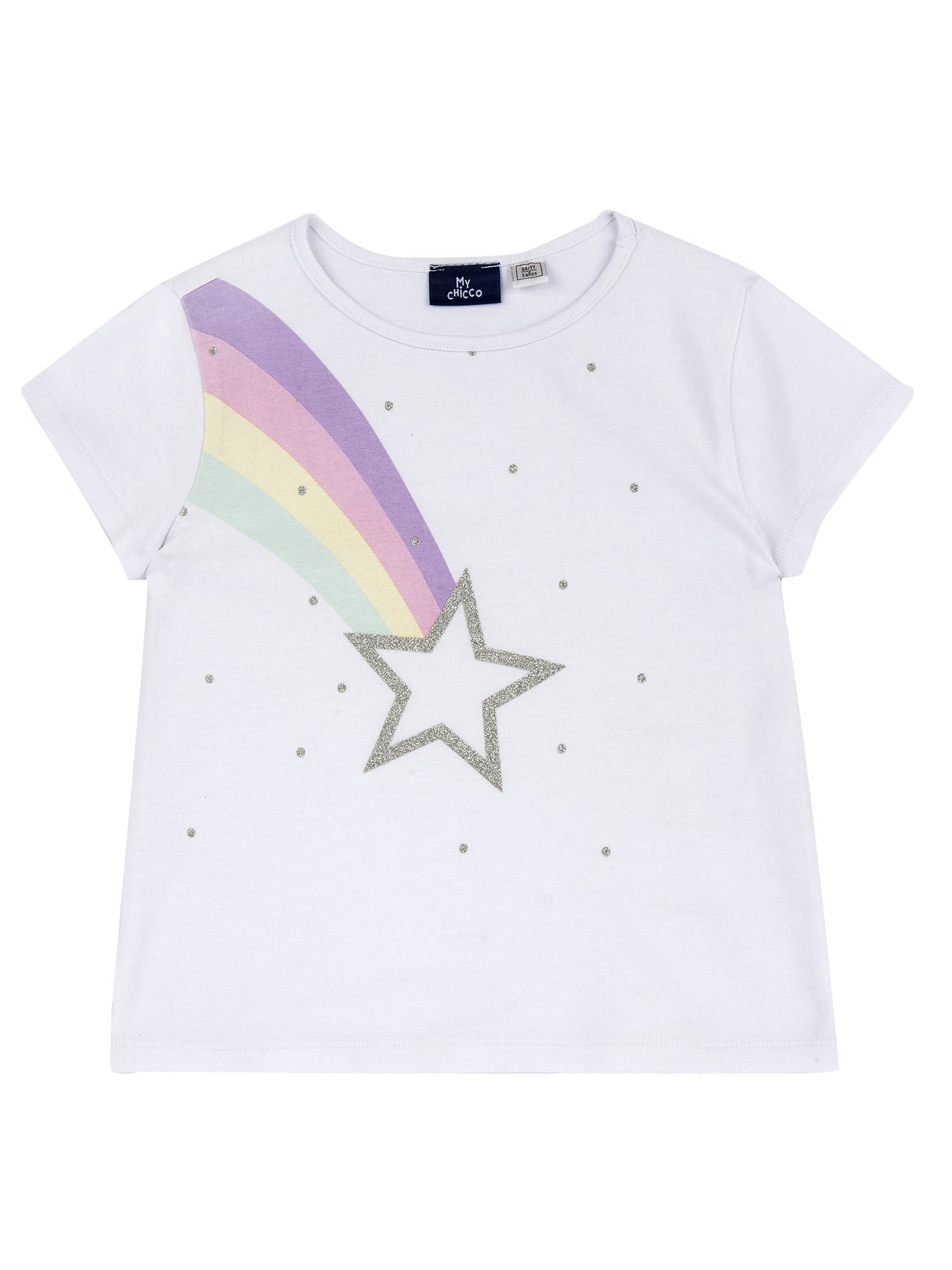 T-shirt maniche corte da bimba/o Chicco bianca