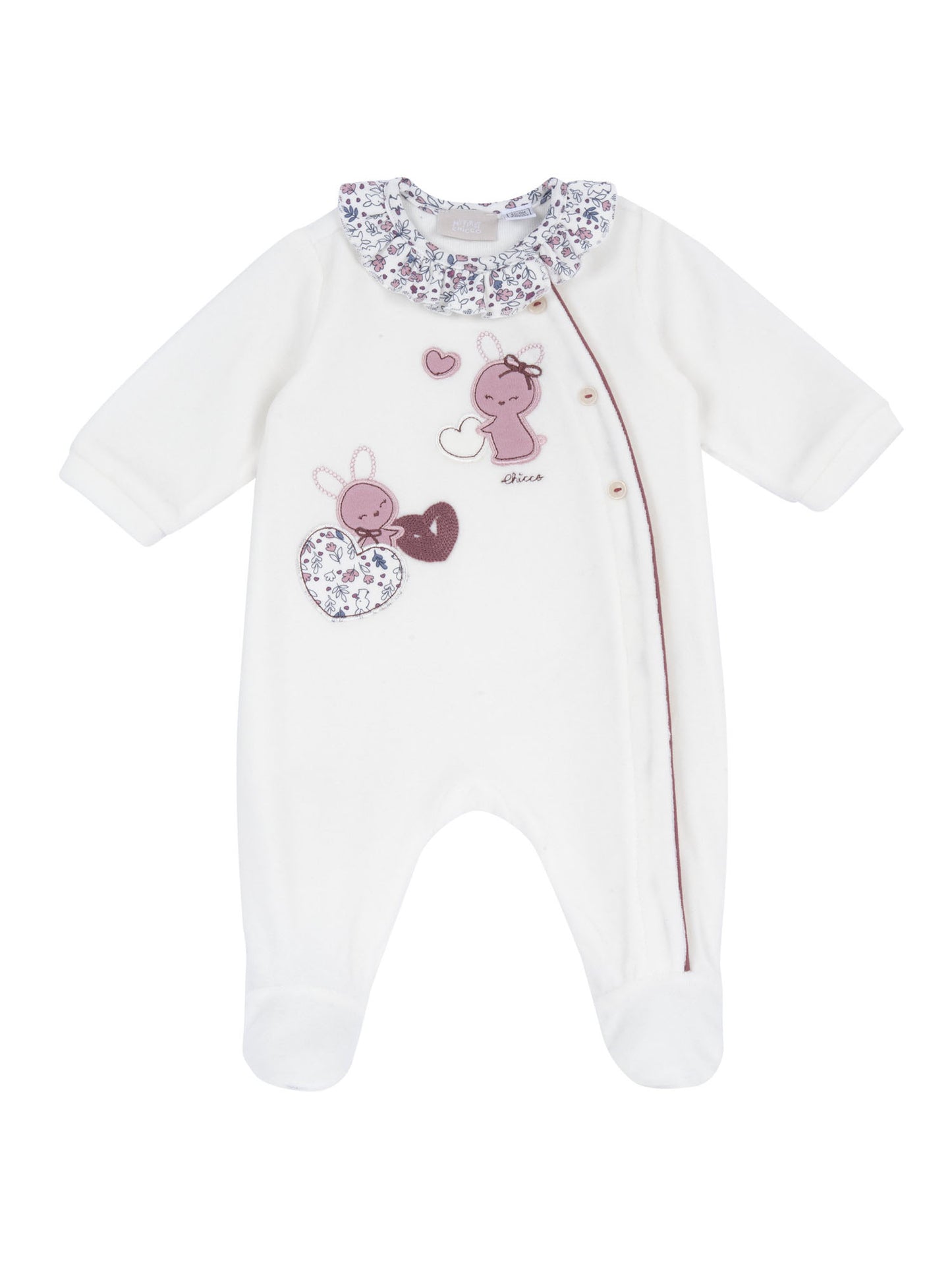 Chicco 09102483 030, tutina Unisex bambino bianca