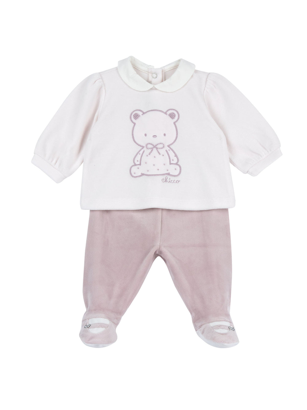 Chicco tutina 2 pz da bambino/a bianco rosa
