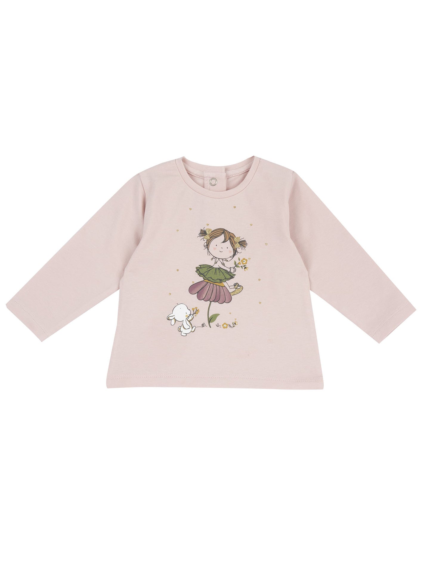 Chicco T-shirt ml, t-shirt a maniche lunghe da unisex bambino rosa