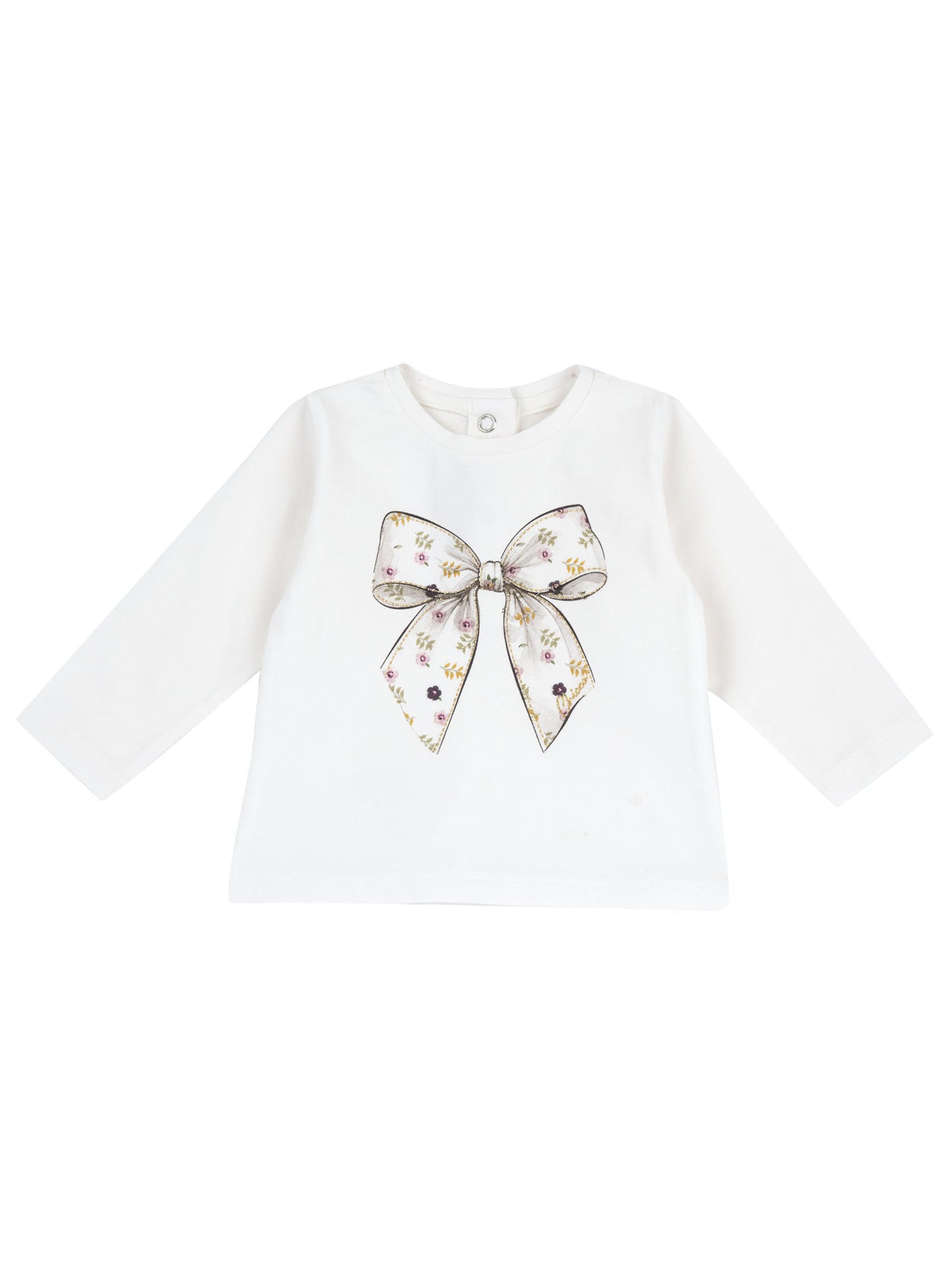 Chicco T-shirt ml, t-shirt a maniche lunghe da unisex bambino bianca