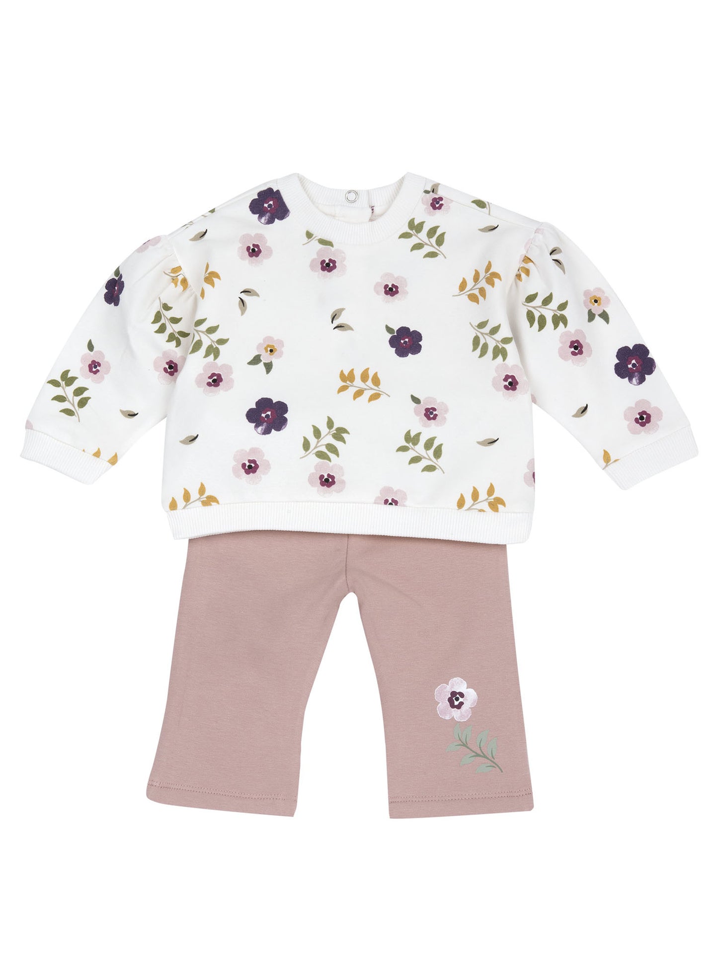 Chicco Felpa+Panta, completo da unisex bambino rosa
