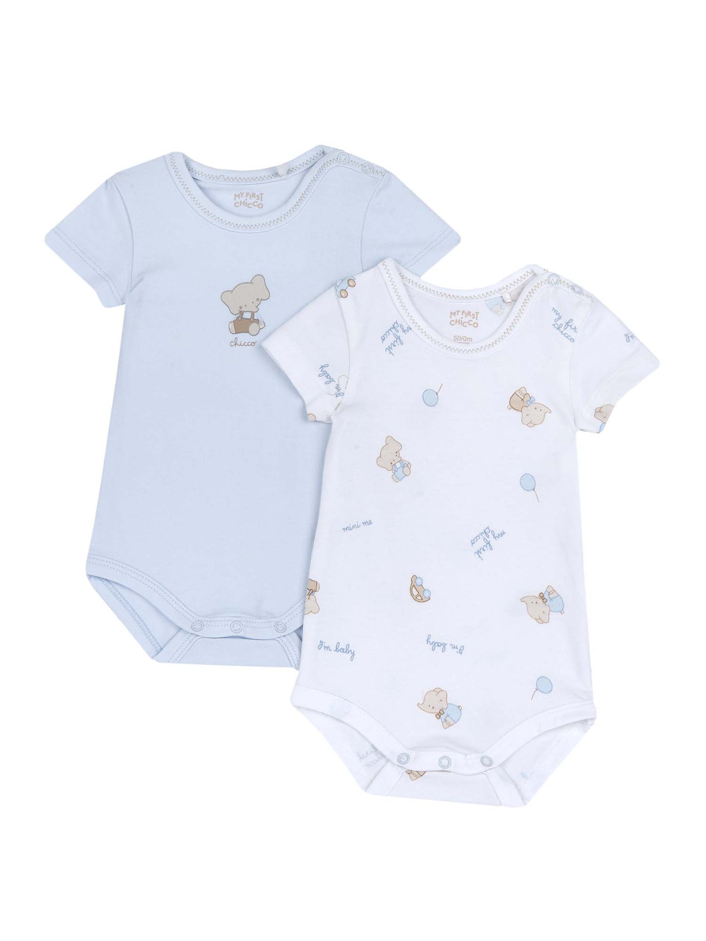CHICCO SET 2 BODY - CELESTE