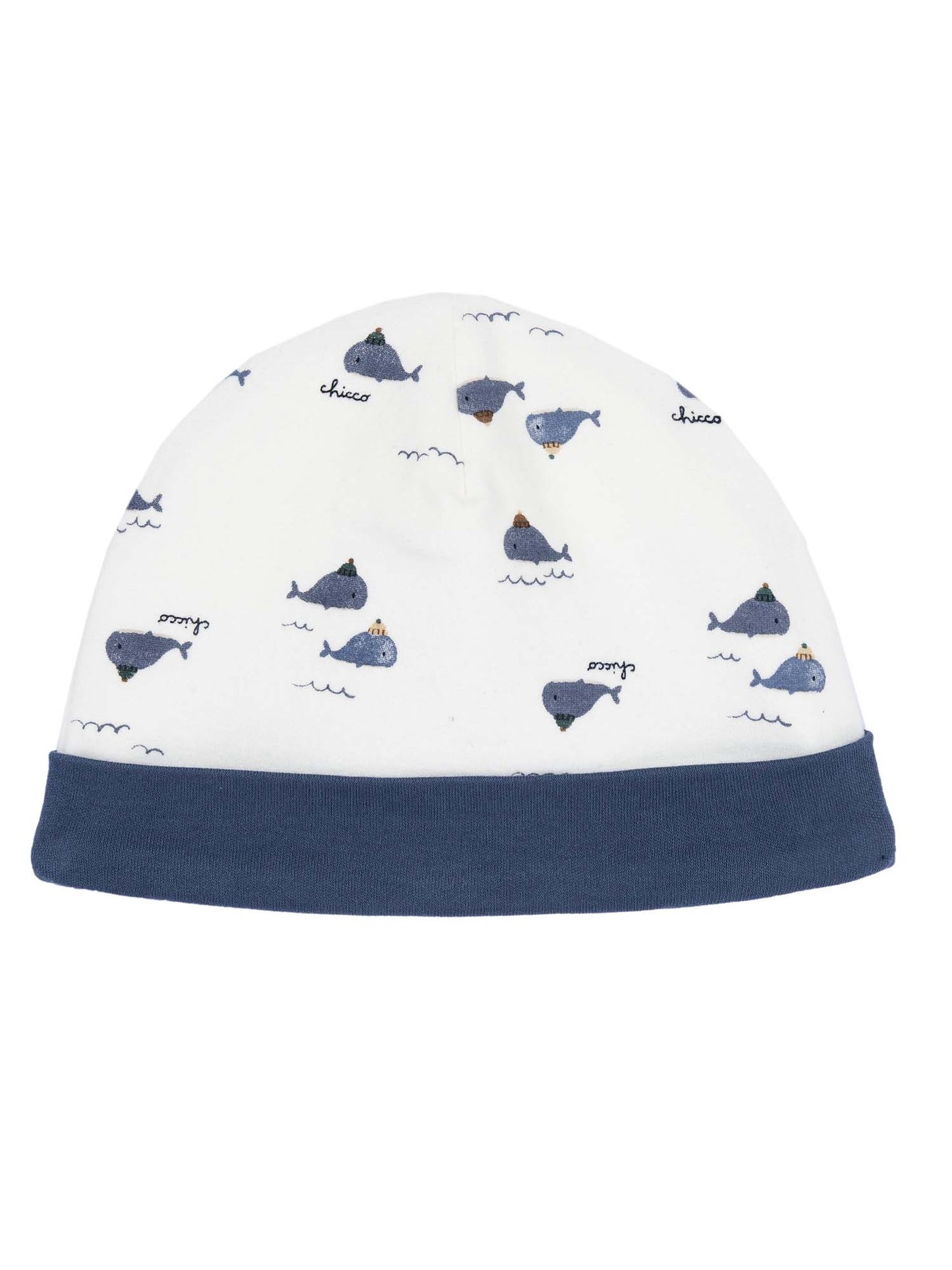 CAPPELLO CHICCO DA BAMBINO BIANCO BLU