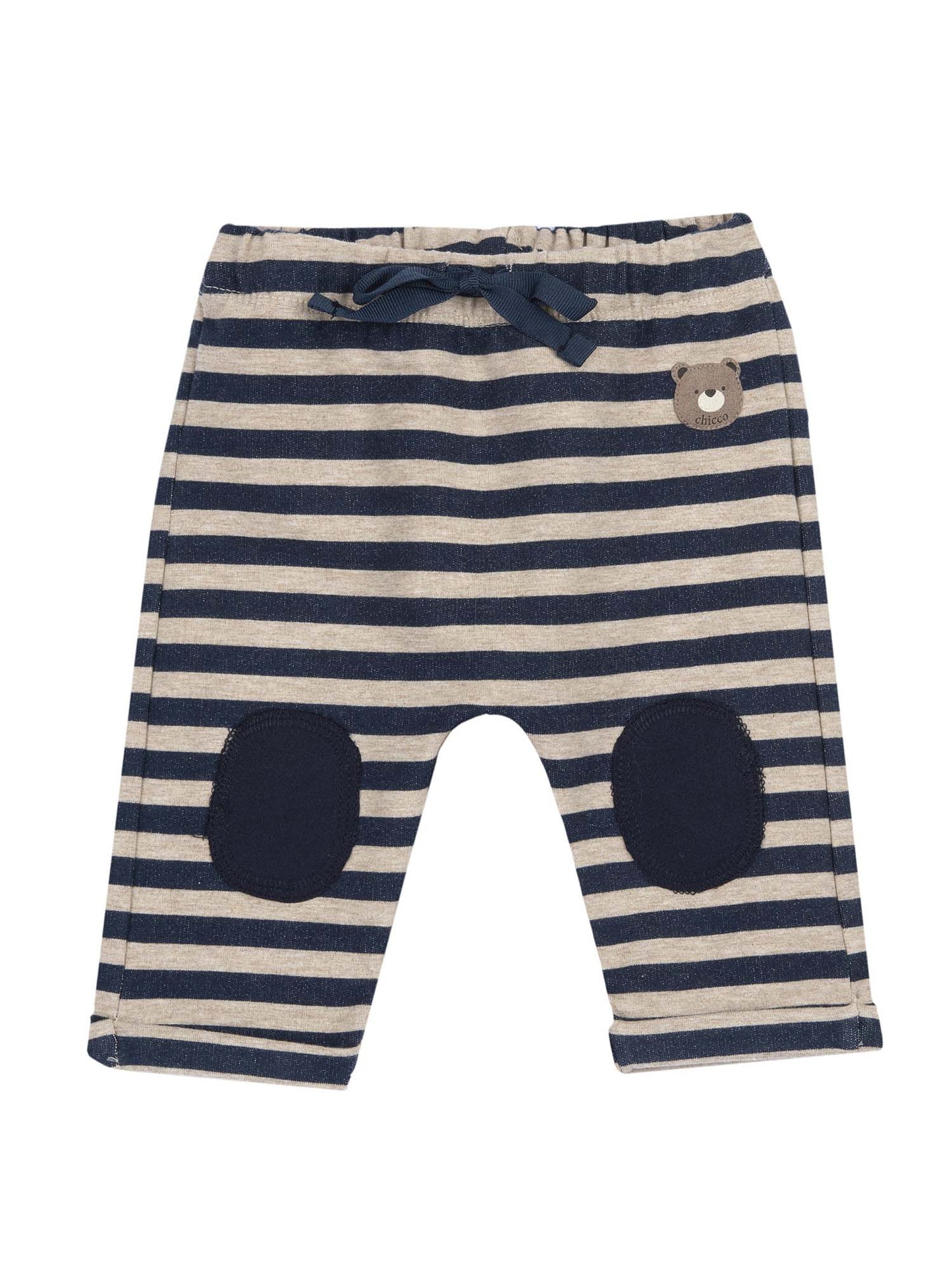 PANTALONE A RIGHE CHICCO BAMBINA BLU BEIGE
