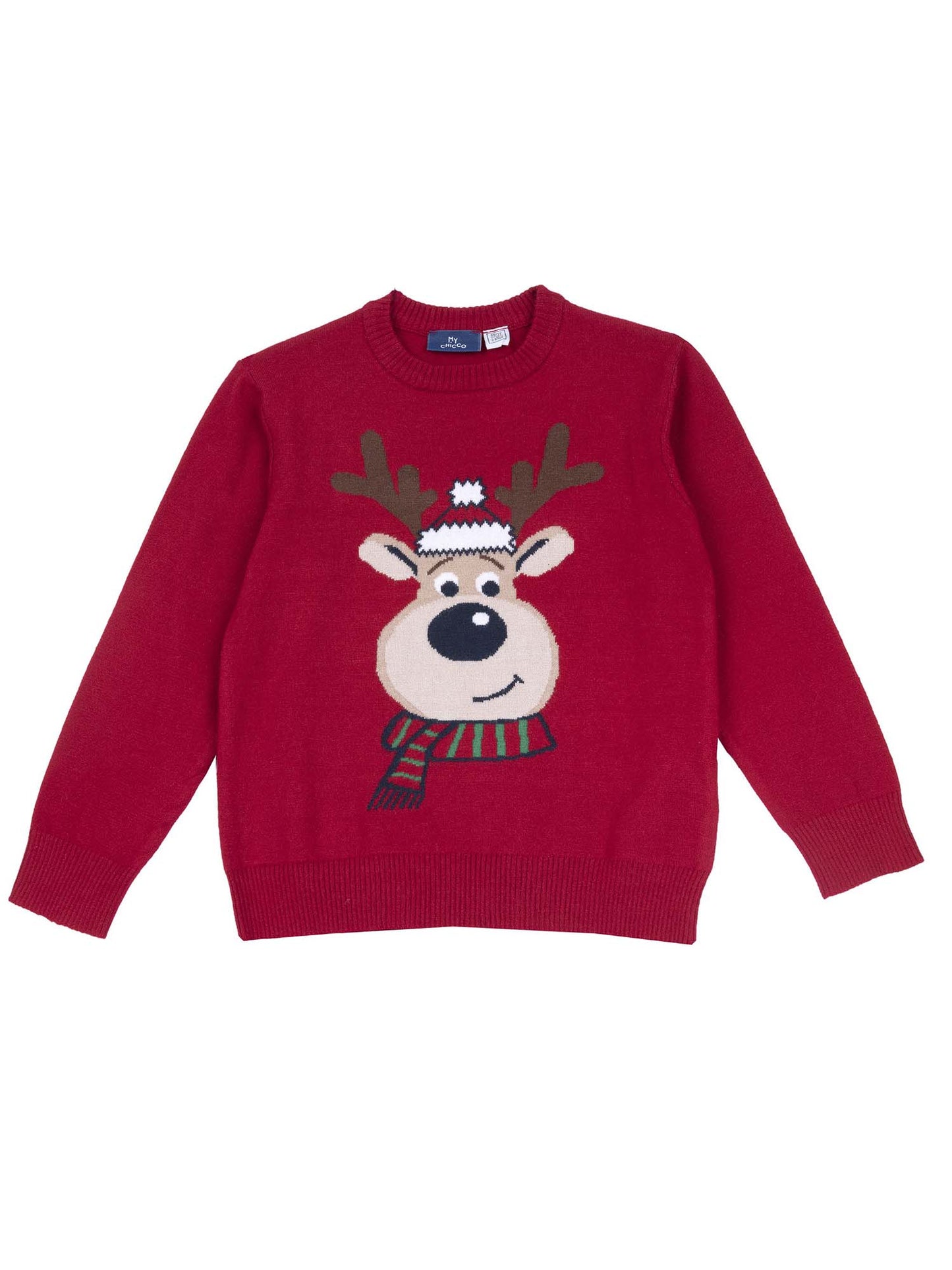 MAGLIONCINO NATALE CHICCO DA BAMBINO ROSSO