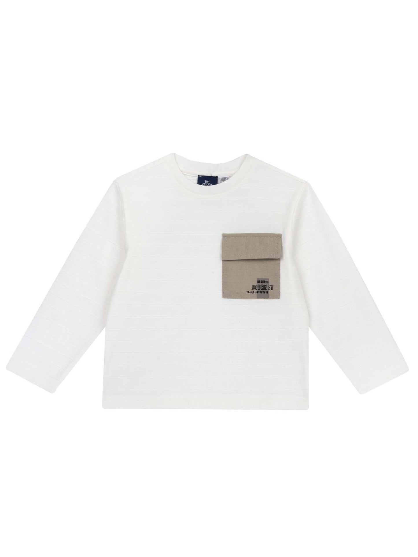 T-SHIRT MANICA LUNGA CHICCO BAMBINO BIANCO