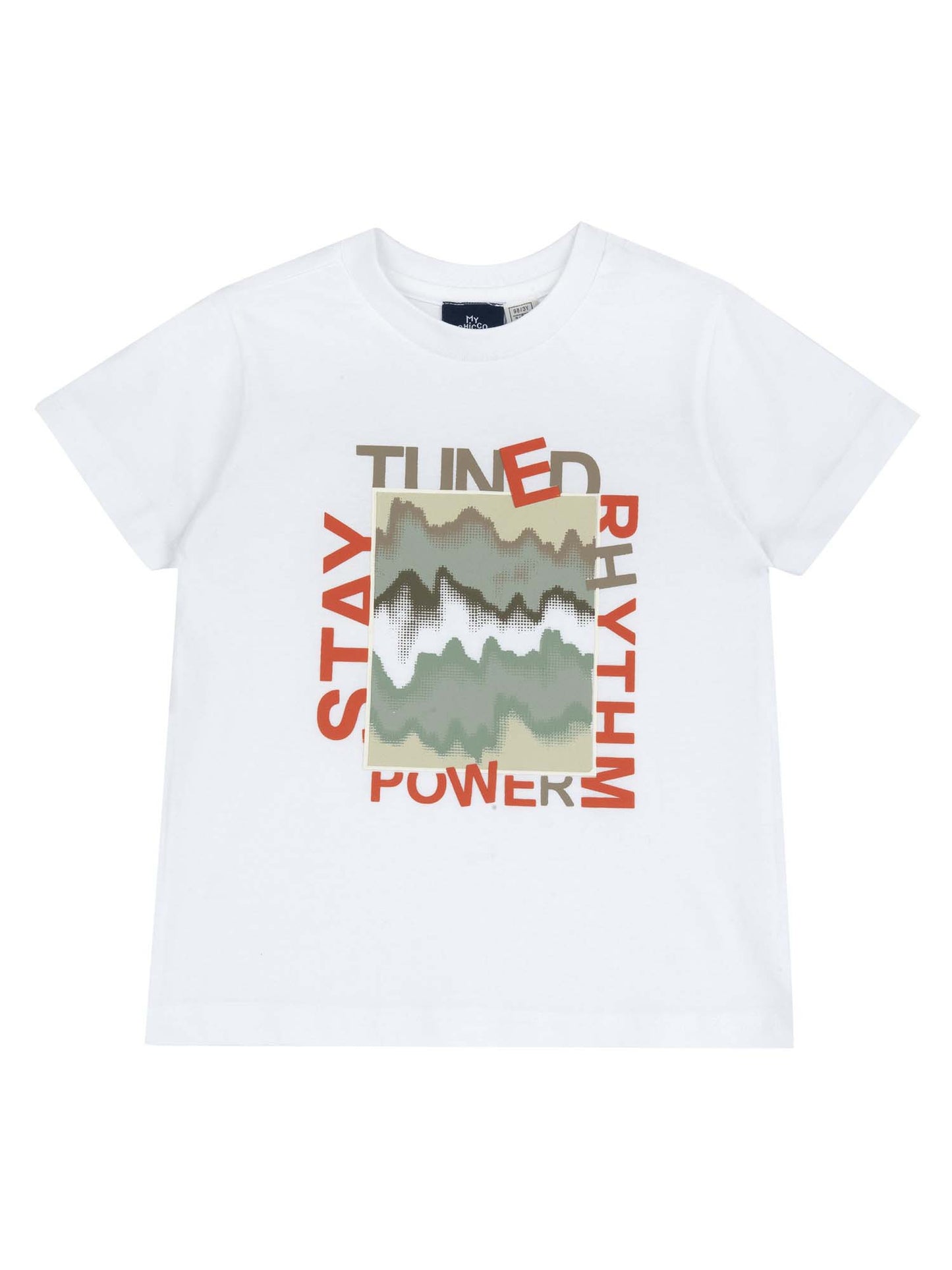 T-shirt maniche corte Chicco bianca per da bimba/o
