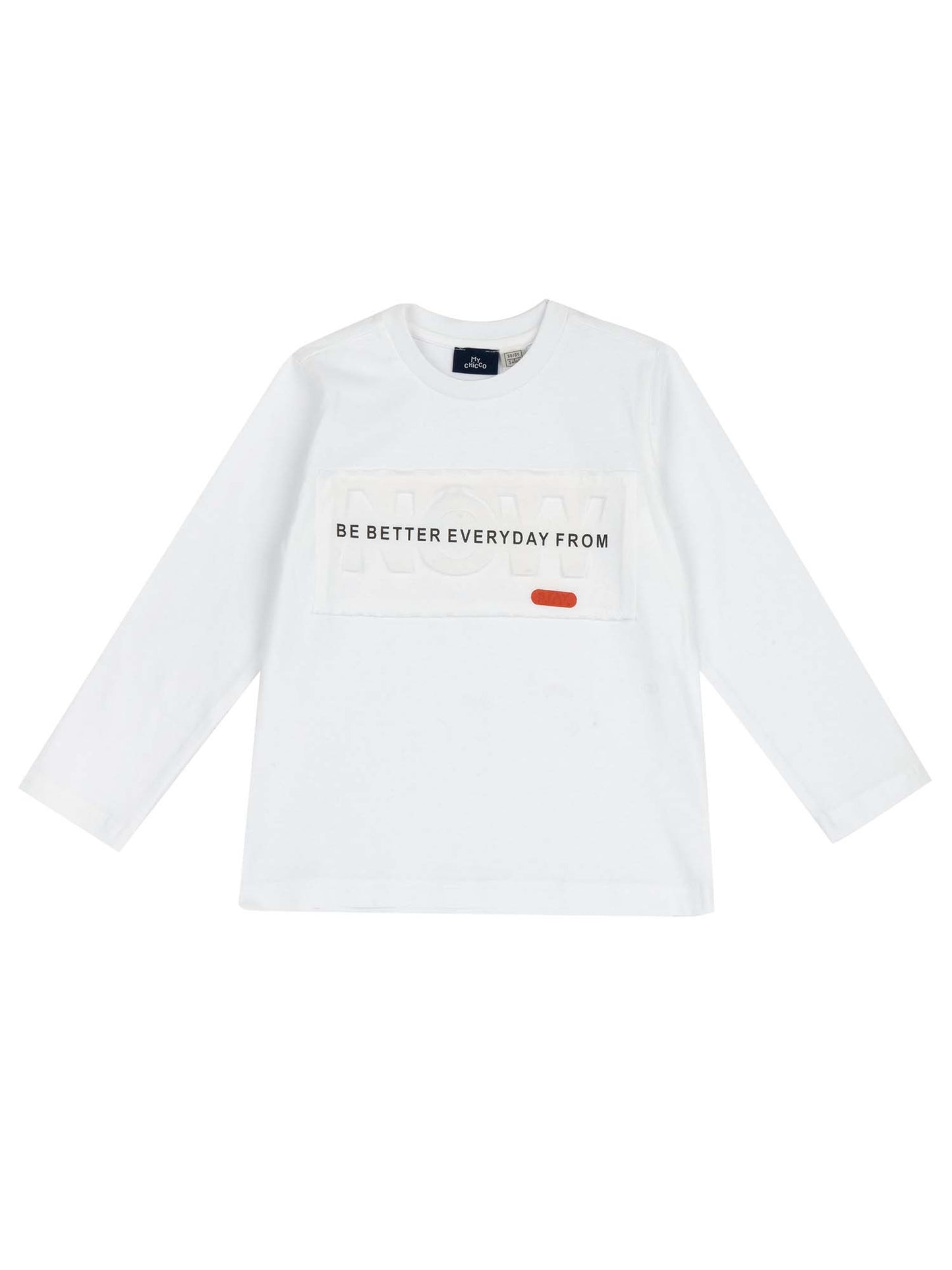 T-shirt maniche corte Chicco bianca per da bimba/o