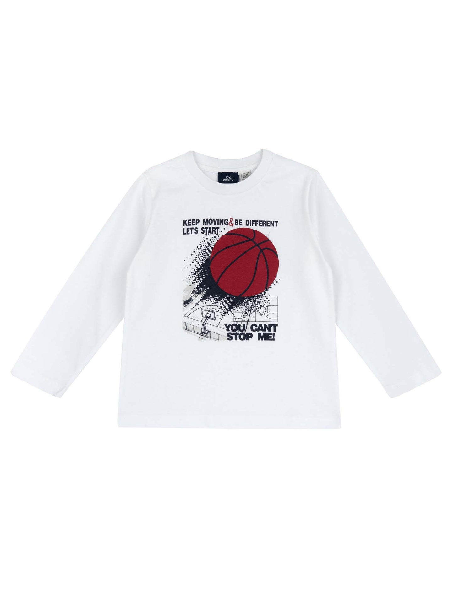 T-shirt maniche corte Chicco bianca da bimba/o