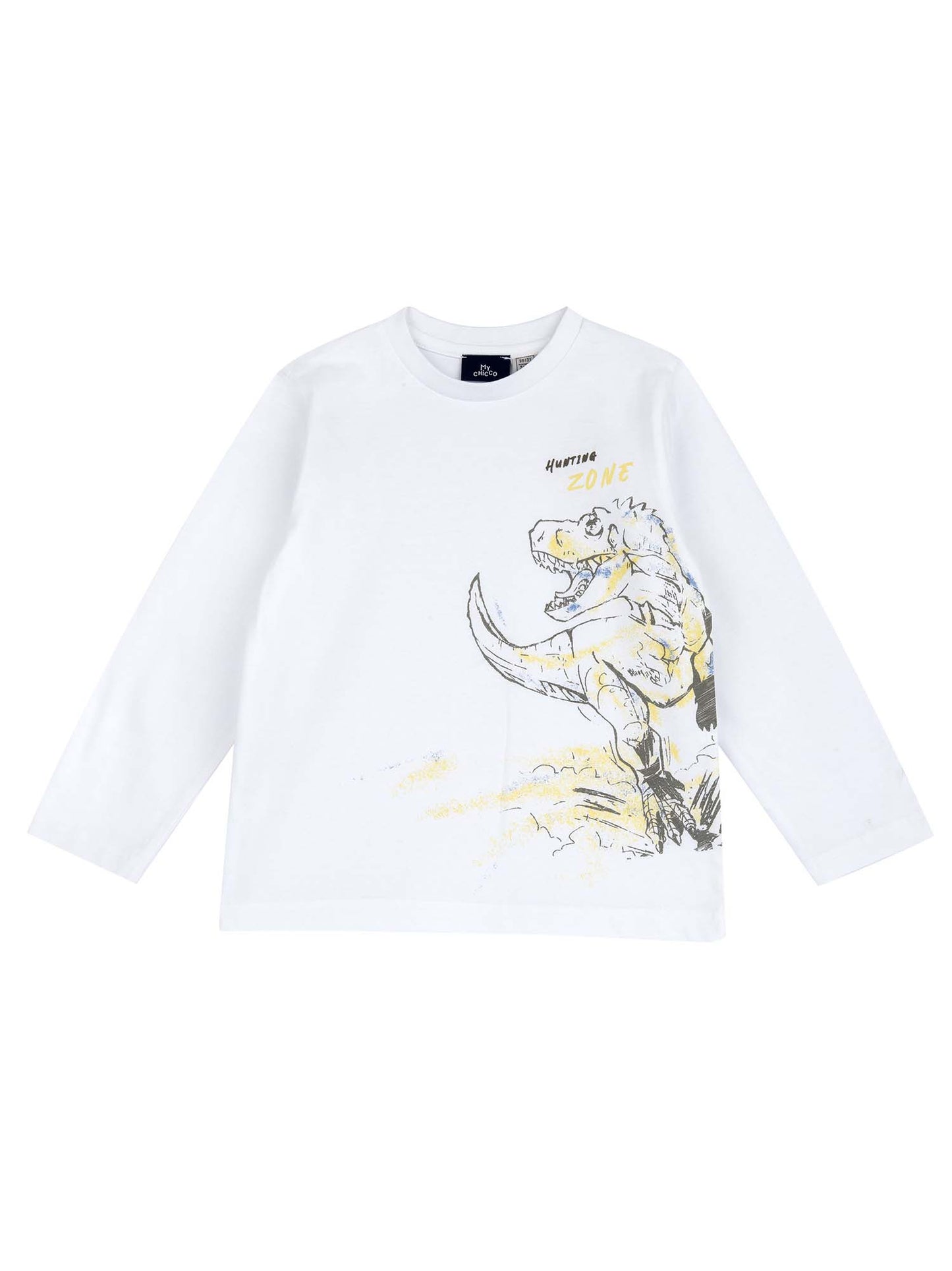 T-shirt bianca Chicco a maniche corte per da bimba/o