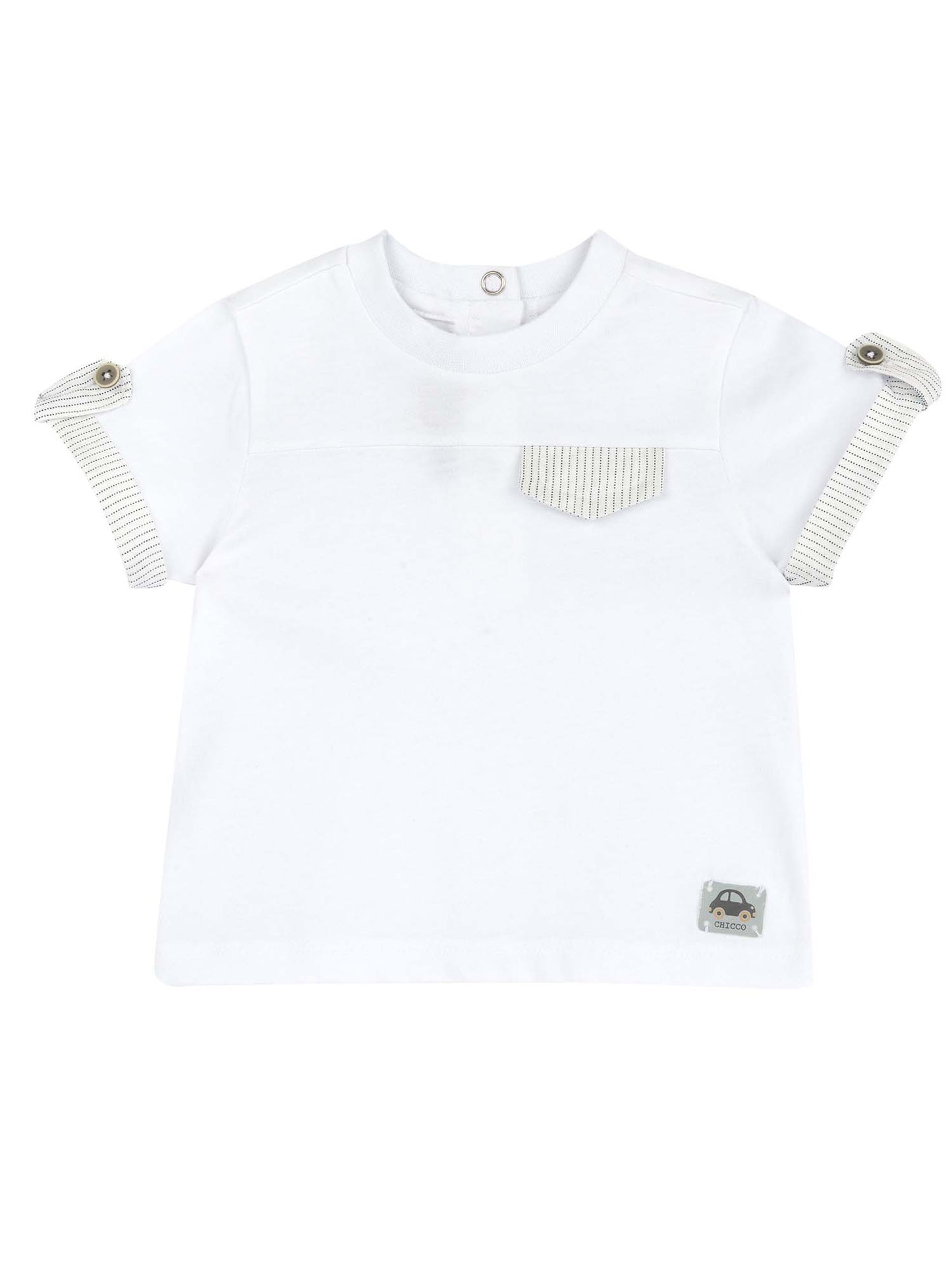T-shirt maniche corte da bimba/o per Chicco in bianco