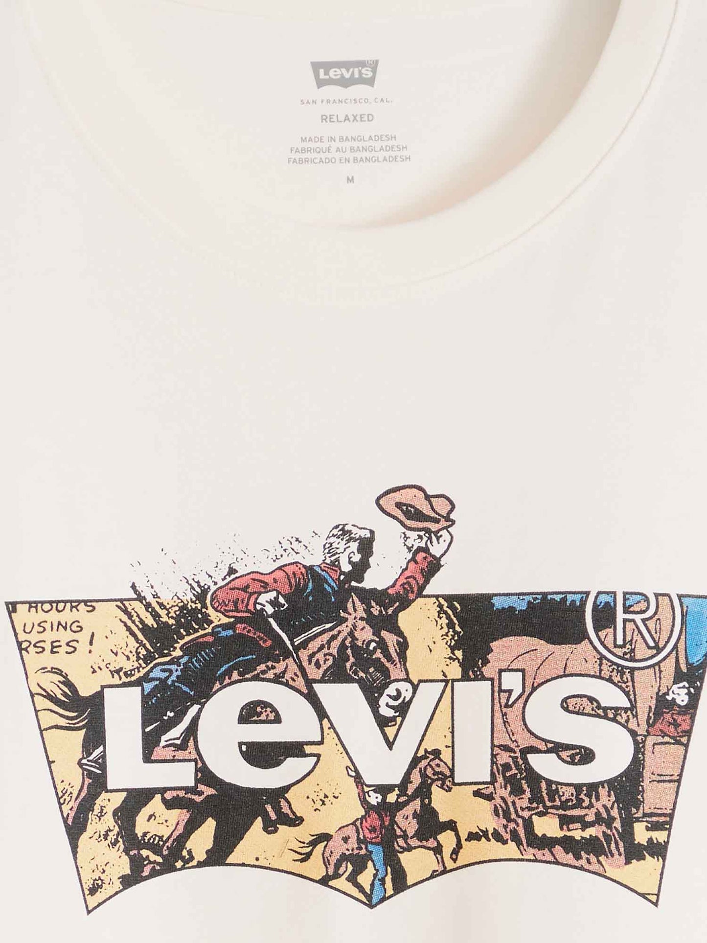Levi's t-shirt maniche corte da uomo color crema