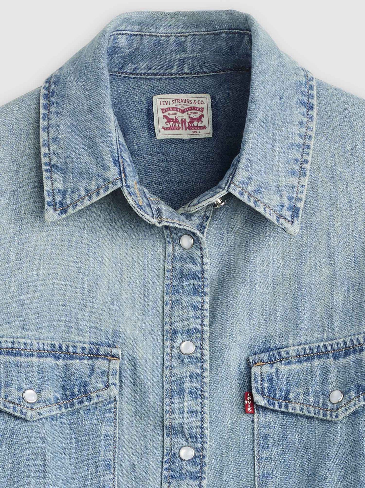 Levi's Iconic Western camicia denim da donna a maniche lunghe