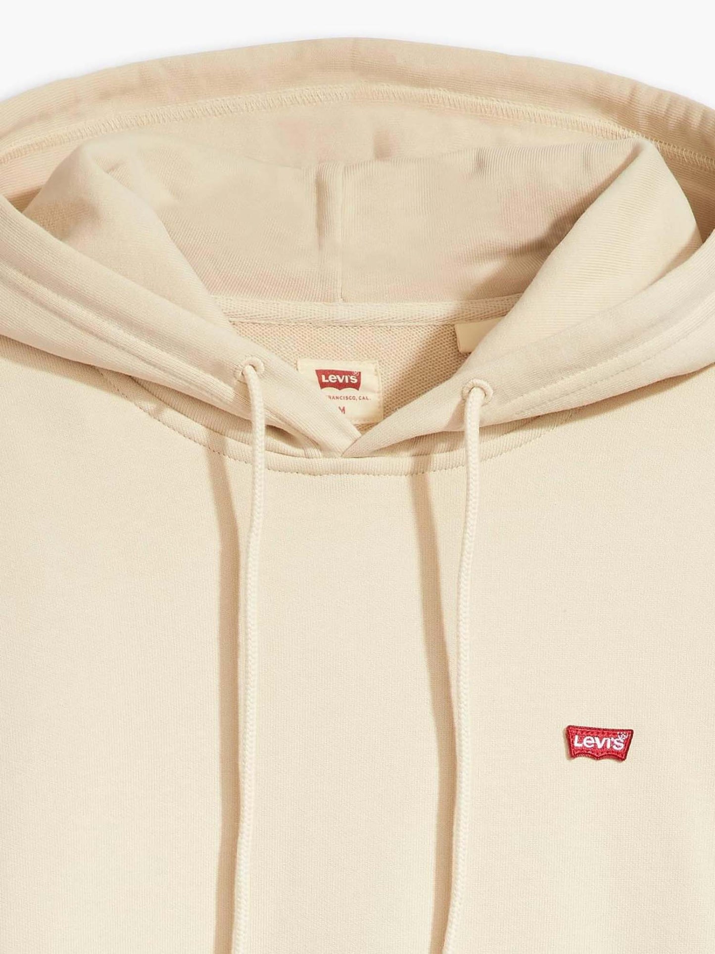 FELPA CON CAPPUCCIO LEVI'S DA UOMO PANNA