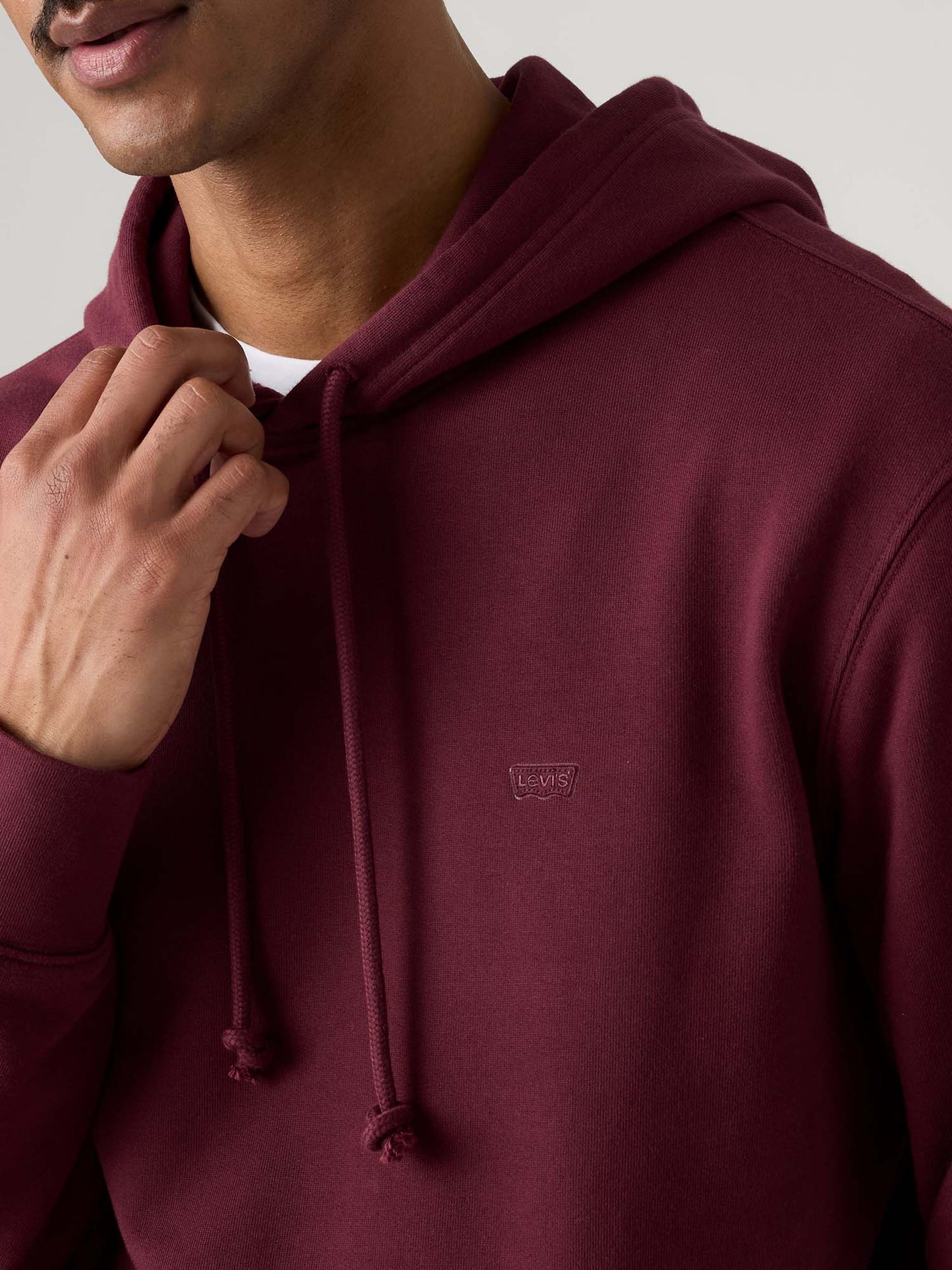 Levi's Original Hood, felpa da uomo Bordeaux