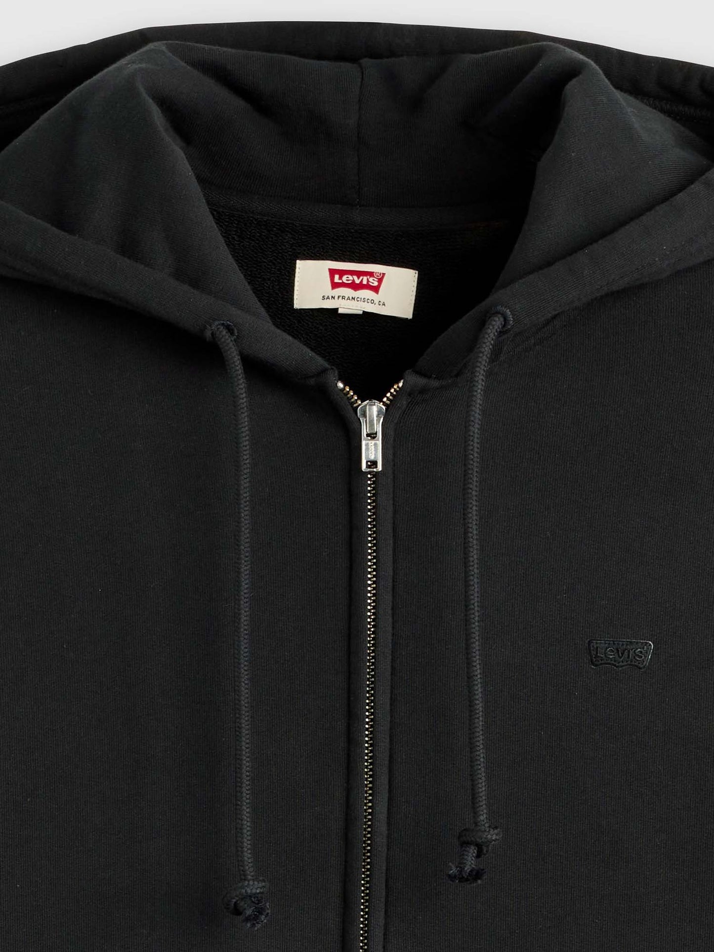 Levi's Original Zip, felpa da uomo nera
