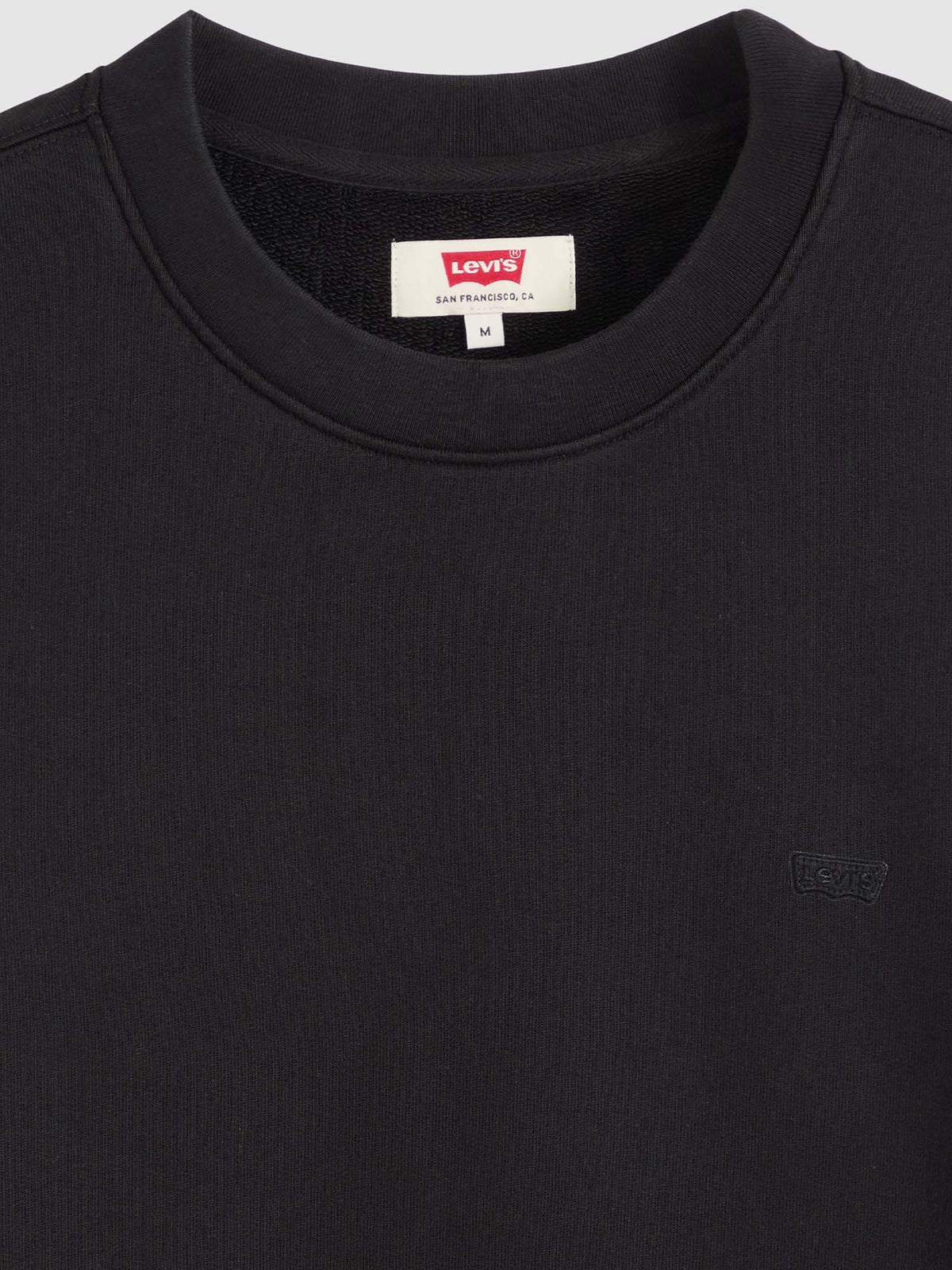 Levi's original crew felpa da uomo nero