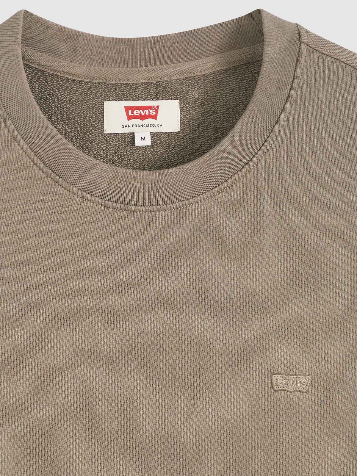 Levi's original crew felpa da uomo beige
