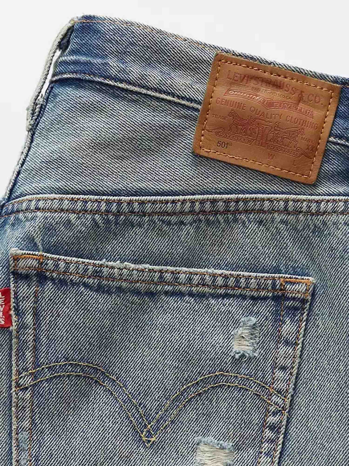 SHORT CON STRAPPI LEVI'S 501 DA DONNA JEANS CHIARO