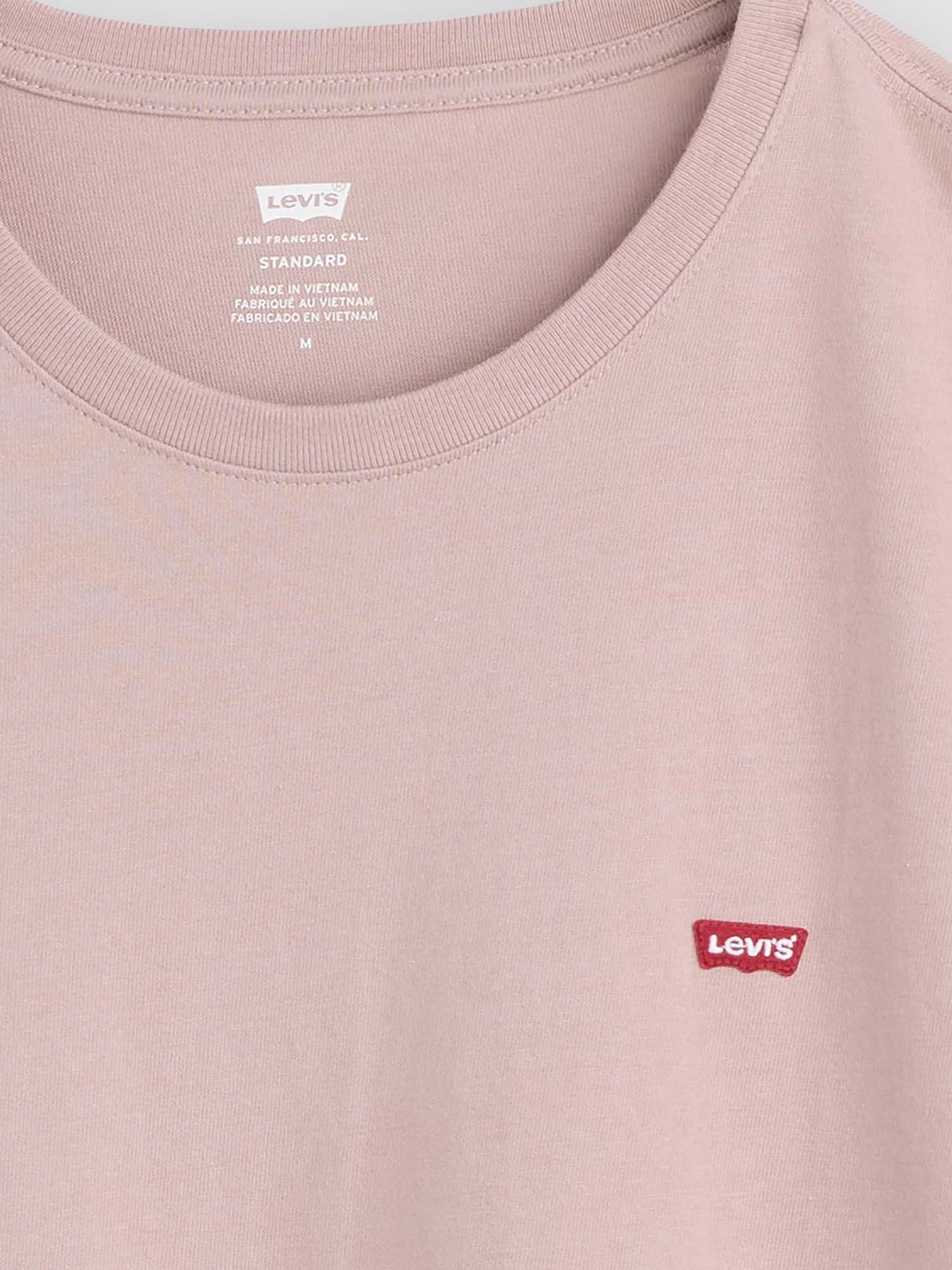 Levi's Original Housemark, t-shirt rosa da uomo in cotone