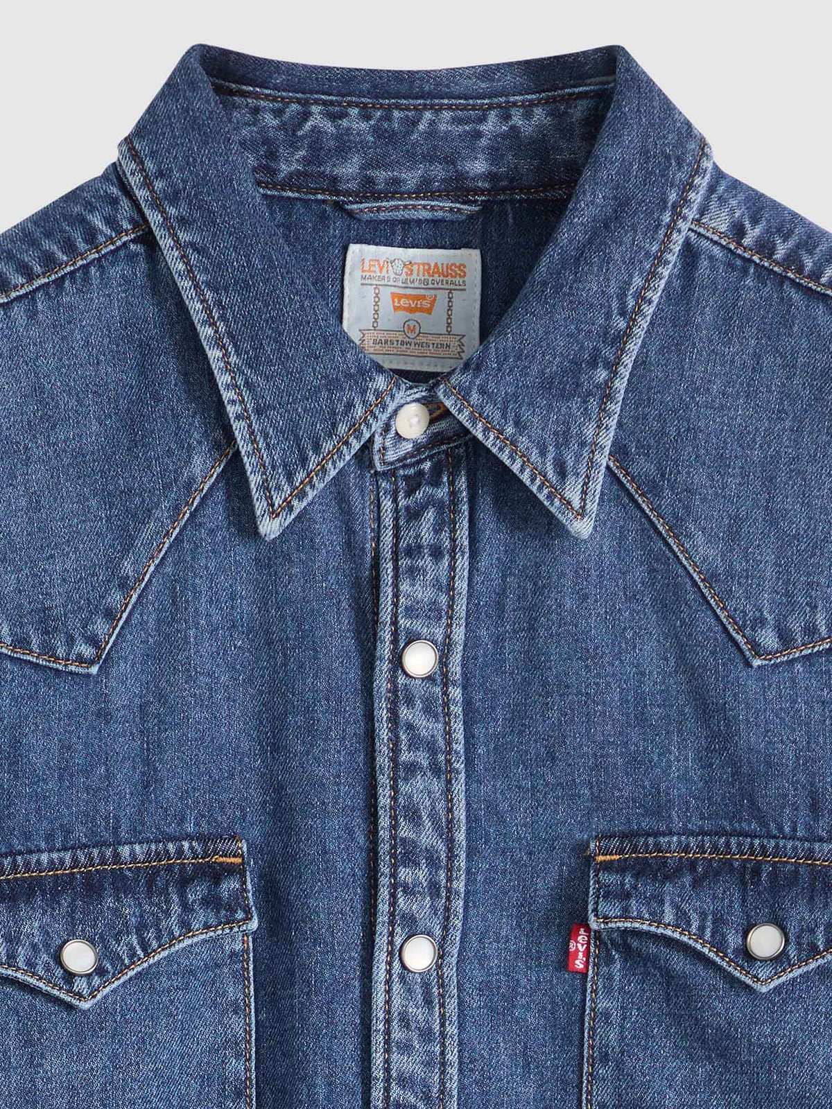 Levi's barstow weste camicia da uomo jeans