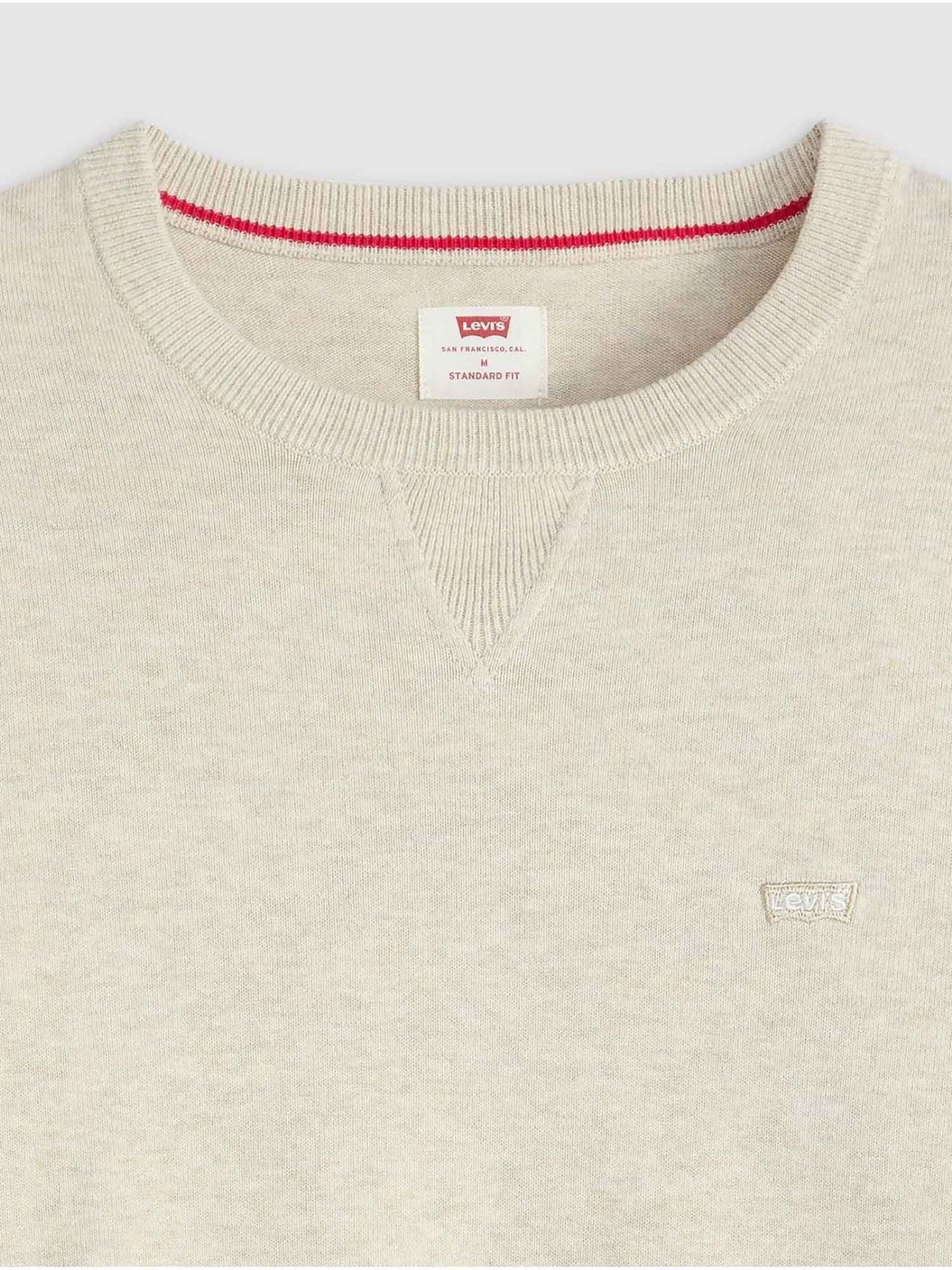 FELPA IN MAGLIA RASATA LEVI'S DA UOMO PANNA