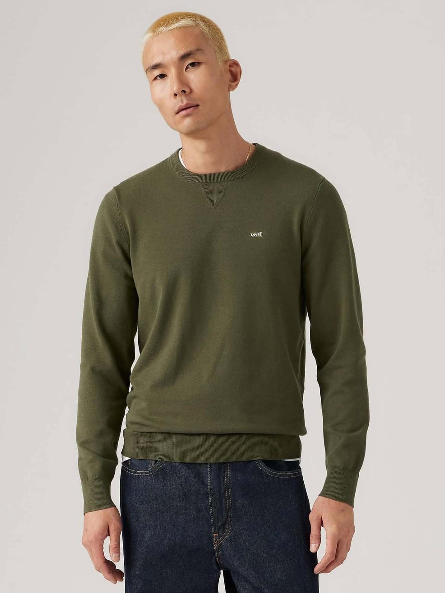 FELPA IN MAGLIA RASATA LEVI'S DA UOMO VERDE