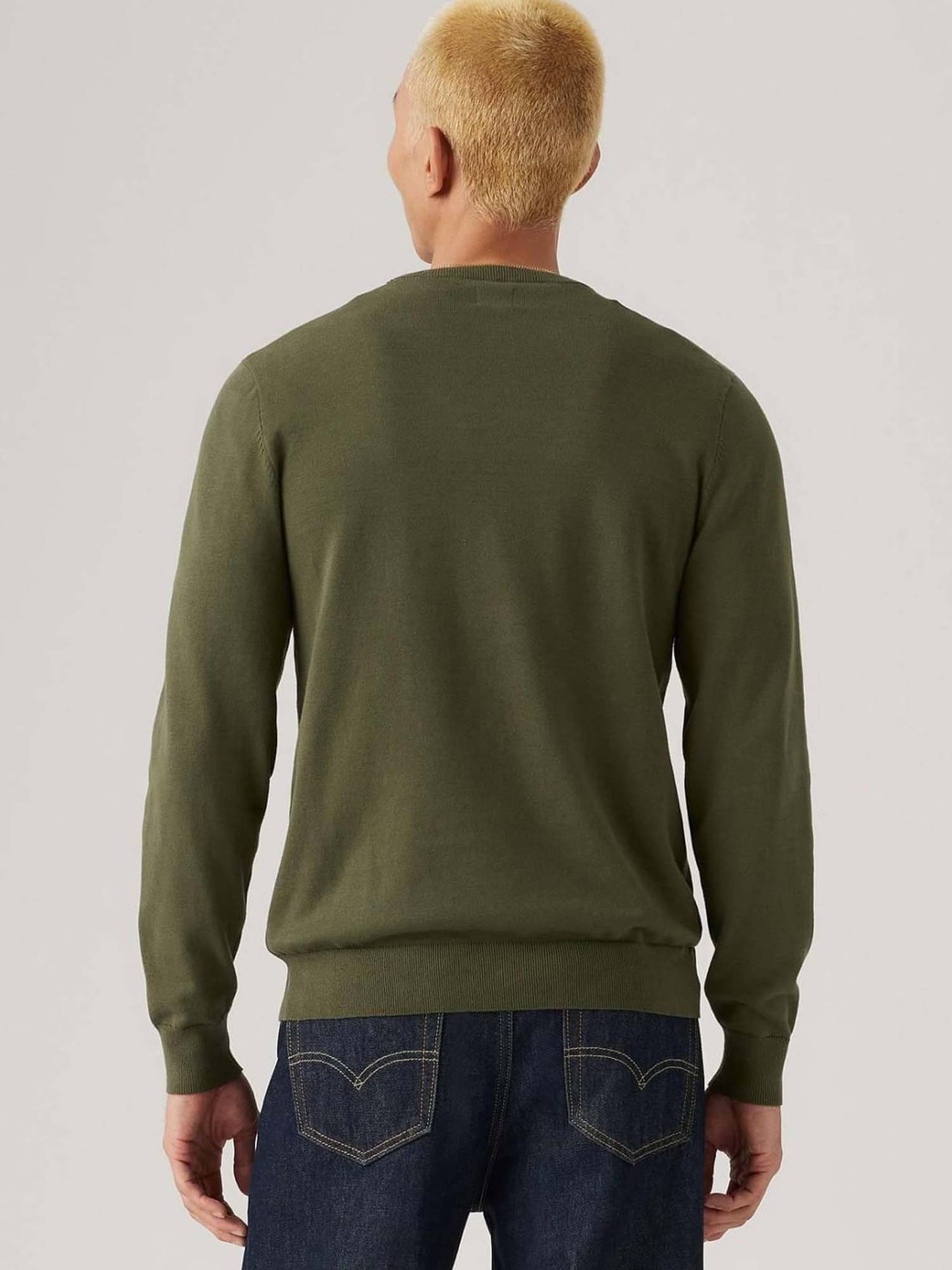 FELPA IN MAGLIA RASATA LEVI'S DA UOMO VERDE