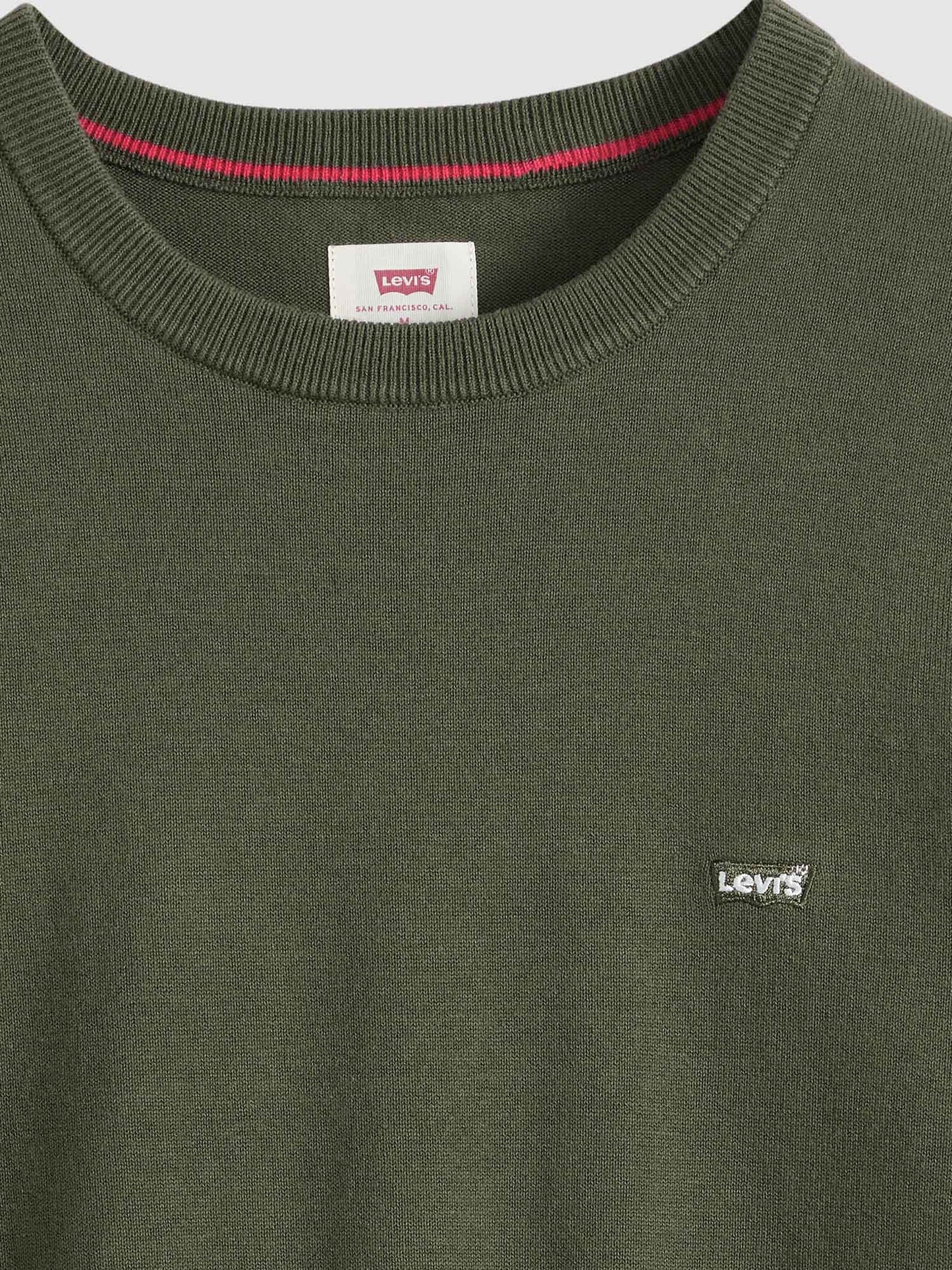 Levi's maglia girocollo uomo verde per primavera-estate