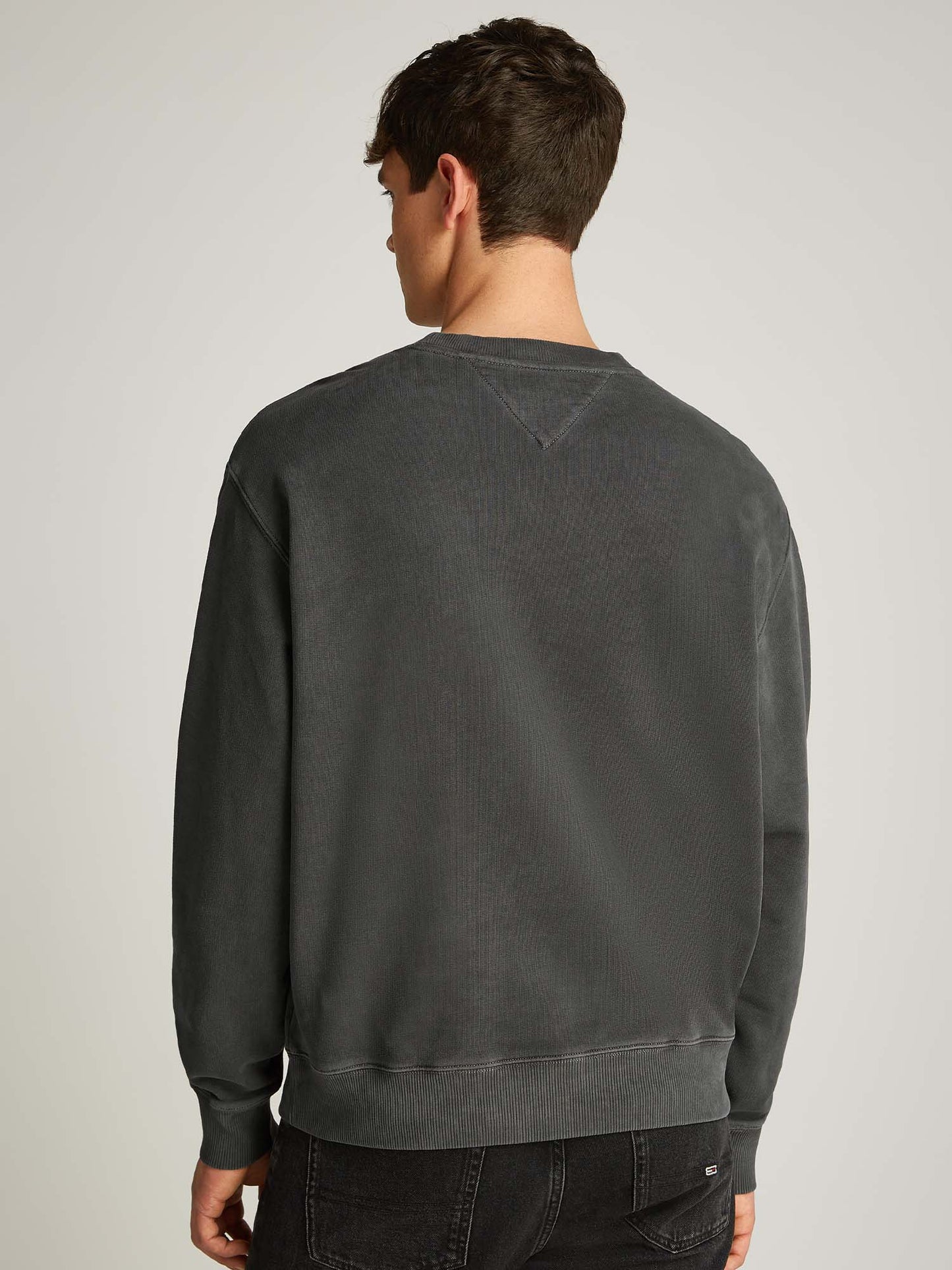 FELPA GIROCOLLO VINTAGE TOMMY HILFIGER DA UOMO NERO
