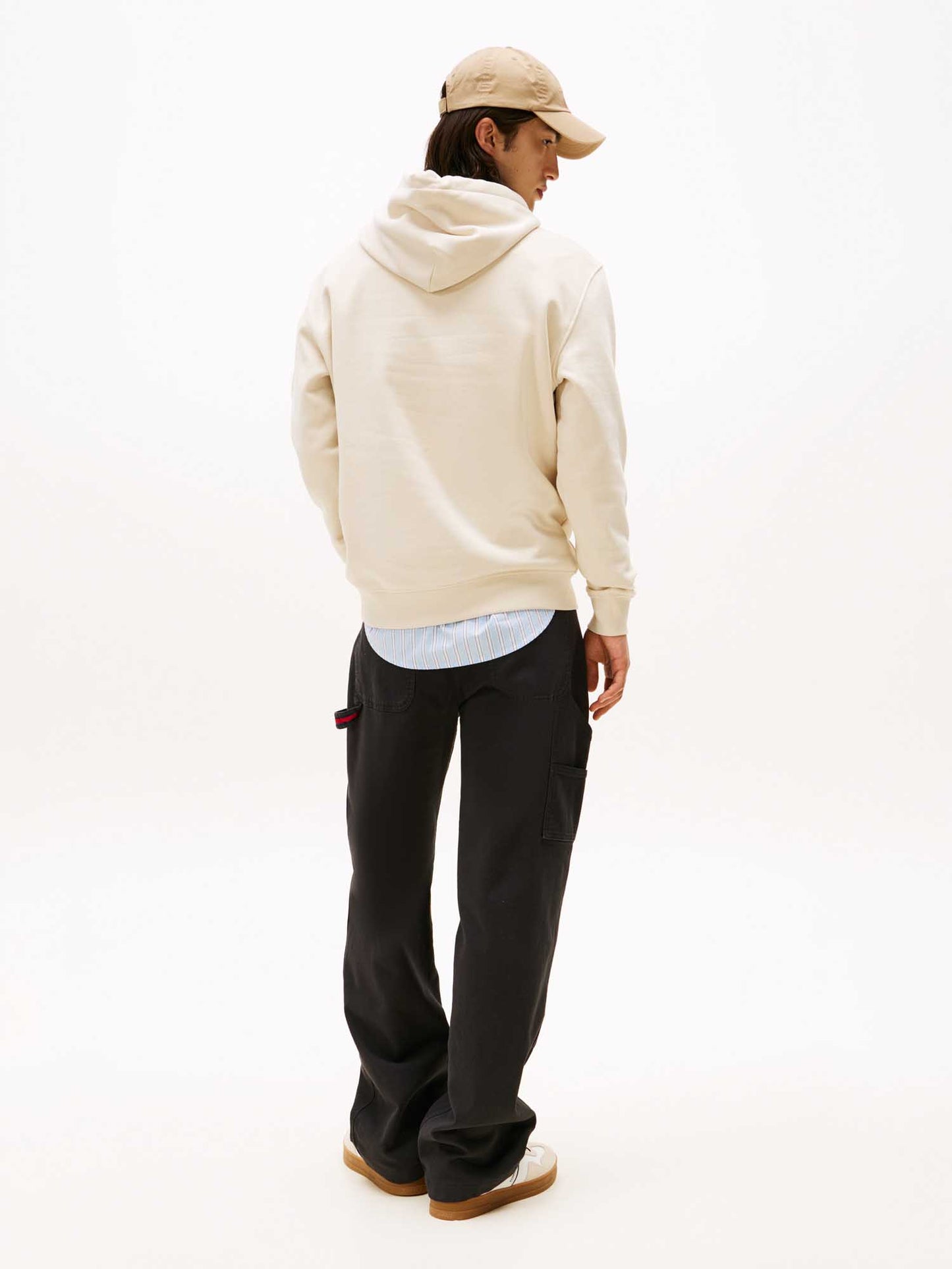 FELPA CON CAPPUCCIO TOMMY JEANS UOMO SAND