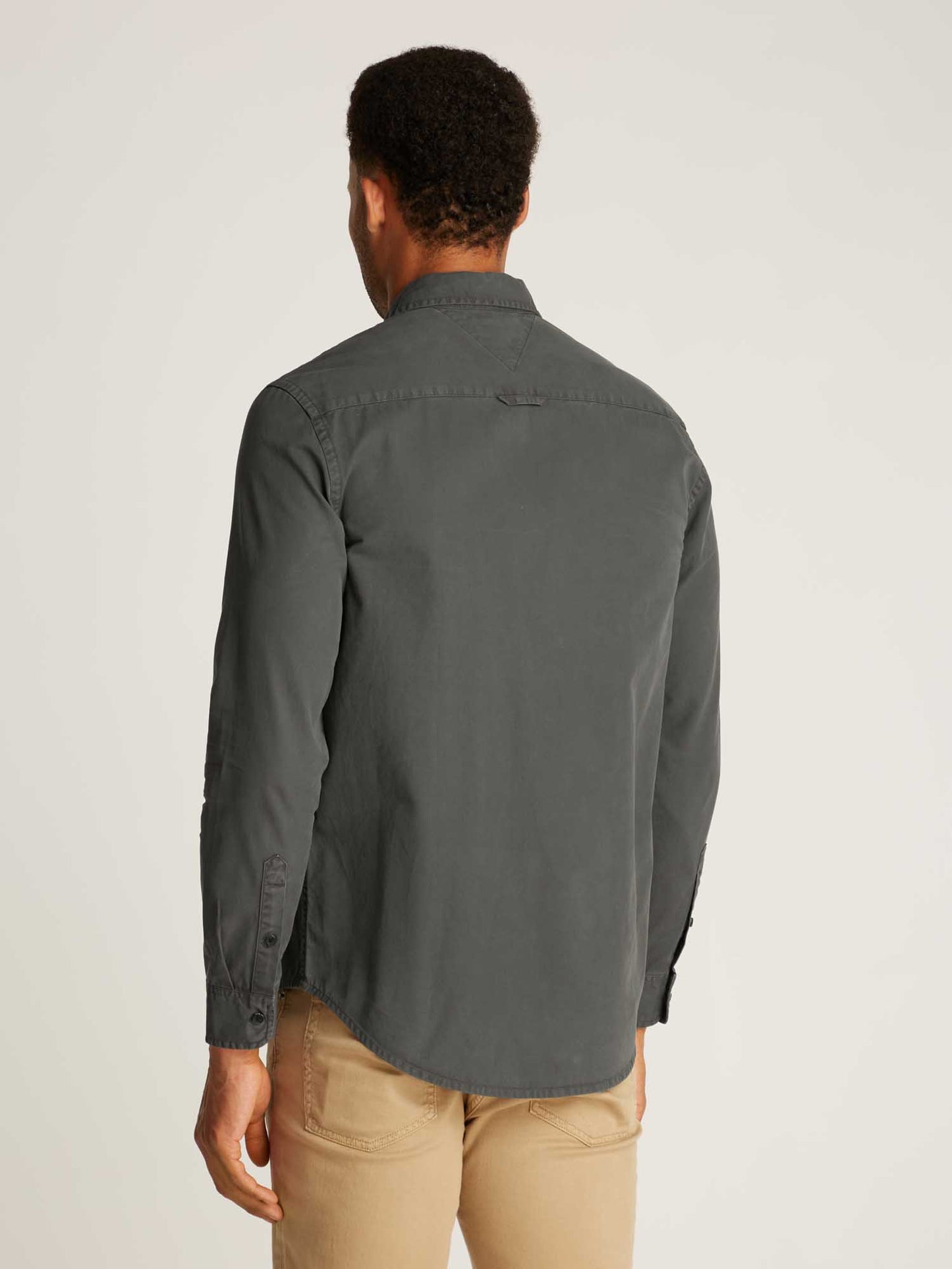 CAMICIA WASHED TOMMY JEANS UOMO NERO