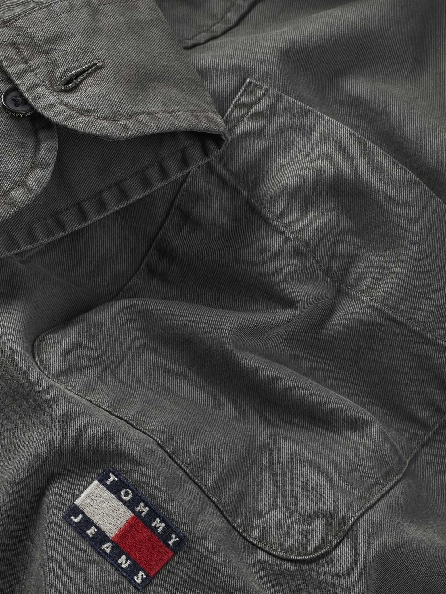 CAMICIA WASHED TOMMY JEANS UOMO NERO