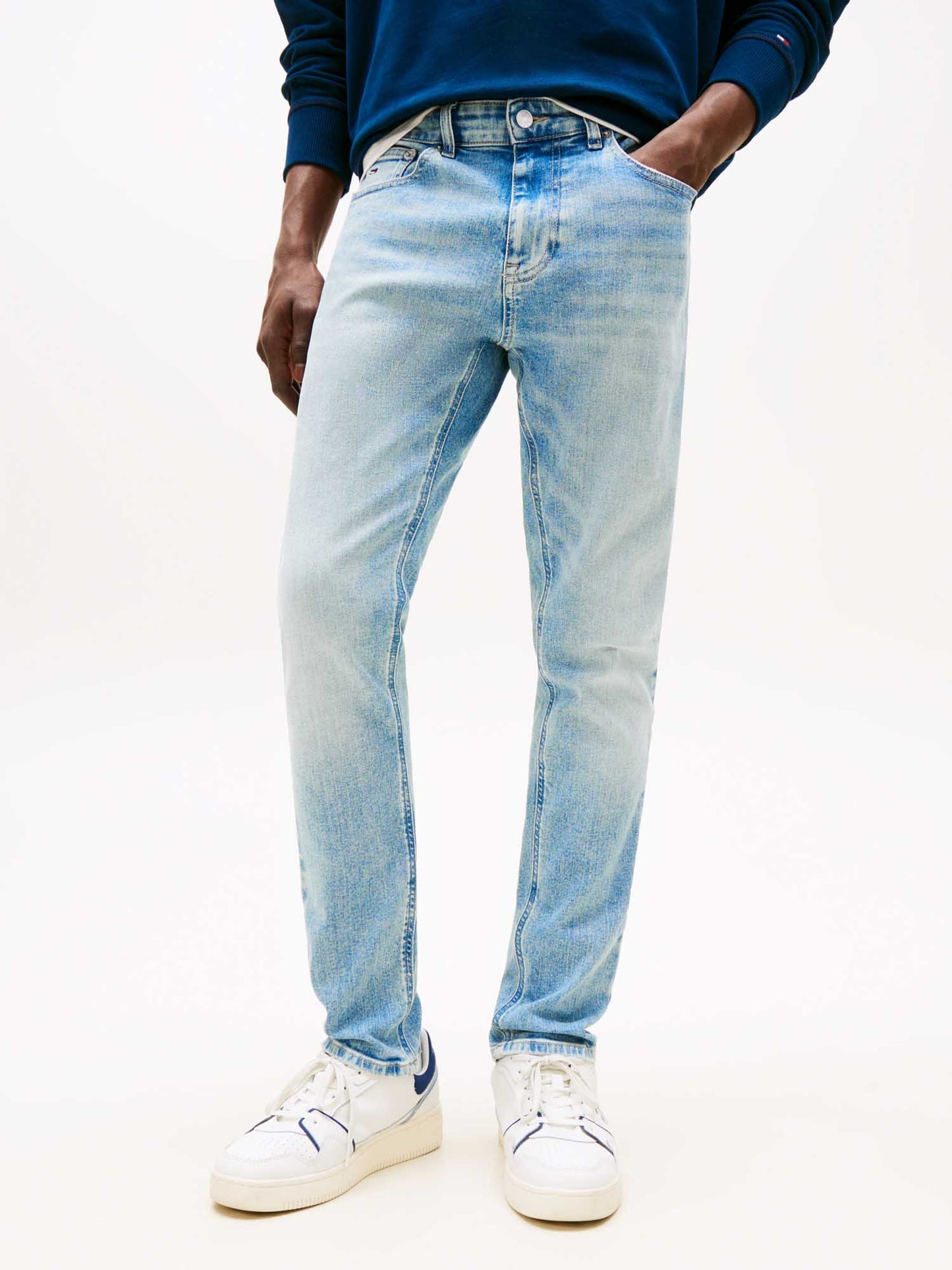 DENIM AUSTIN SLIM FIT TOMMY JEANS UOMO JEANS CHIARO