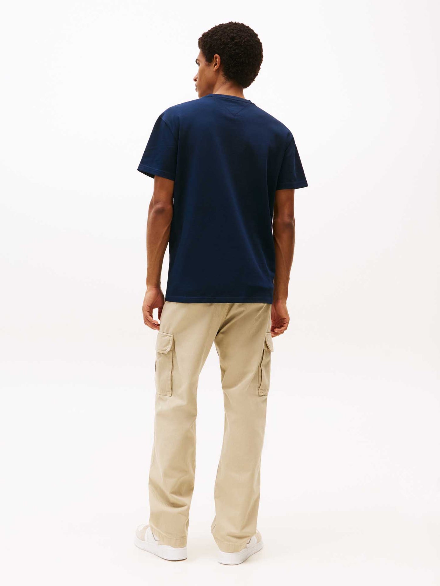 T-SHIRT REG BADGE TOMMY JEANS UOMO BLU