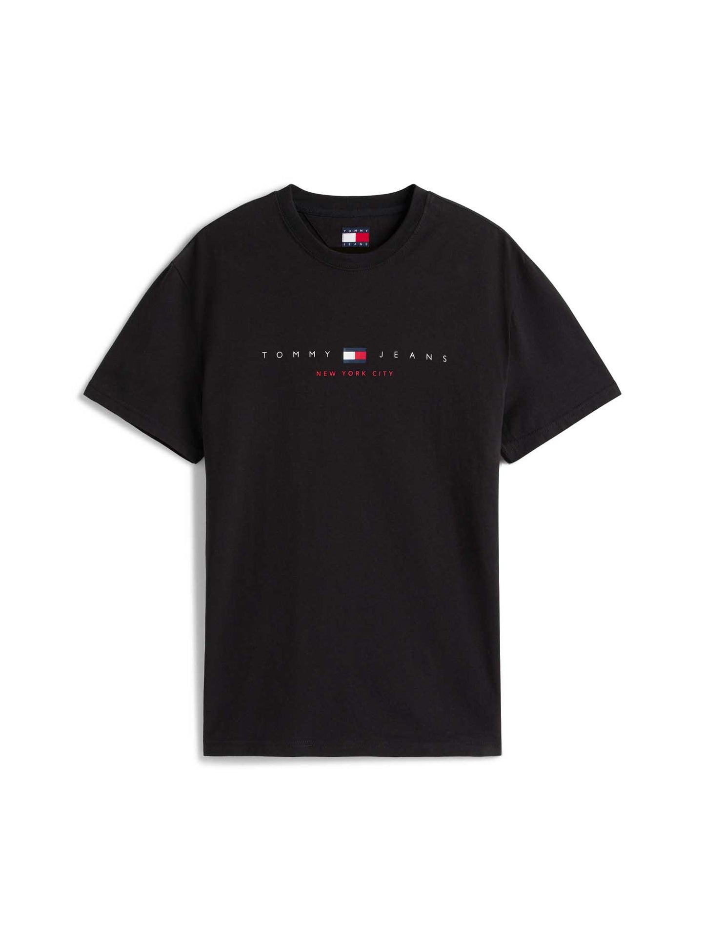 T-SHIRT REGULAR FLAG TOMMY JEANS DA UOMO NERO